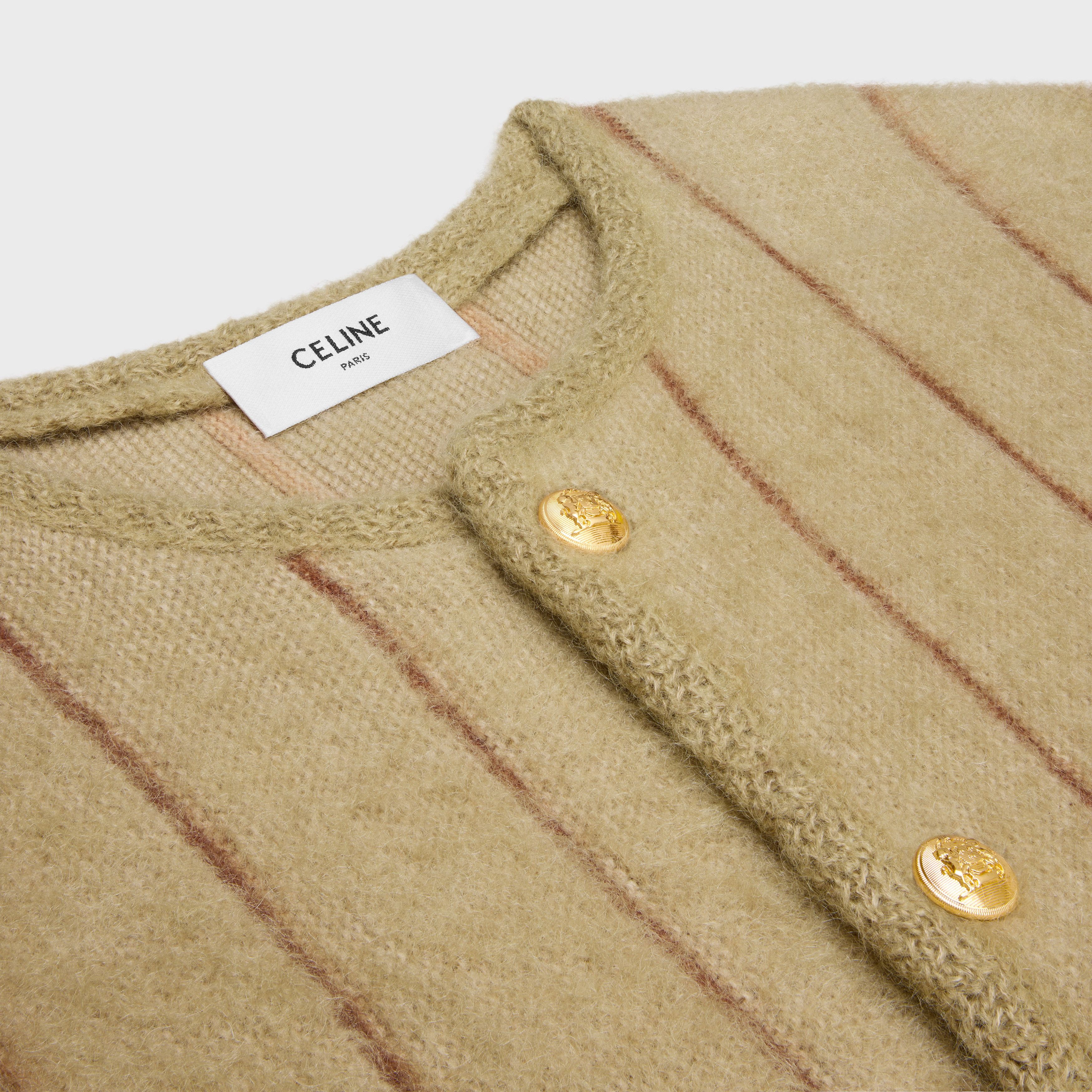 Celine o1bcso1str0925 2AD1F285W Cardigan Jacket in Light Camel Size US L / EU 52-54 / 3 - 3 Thumbnail