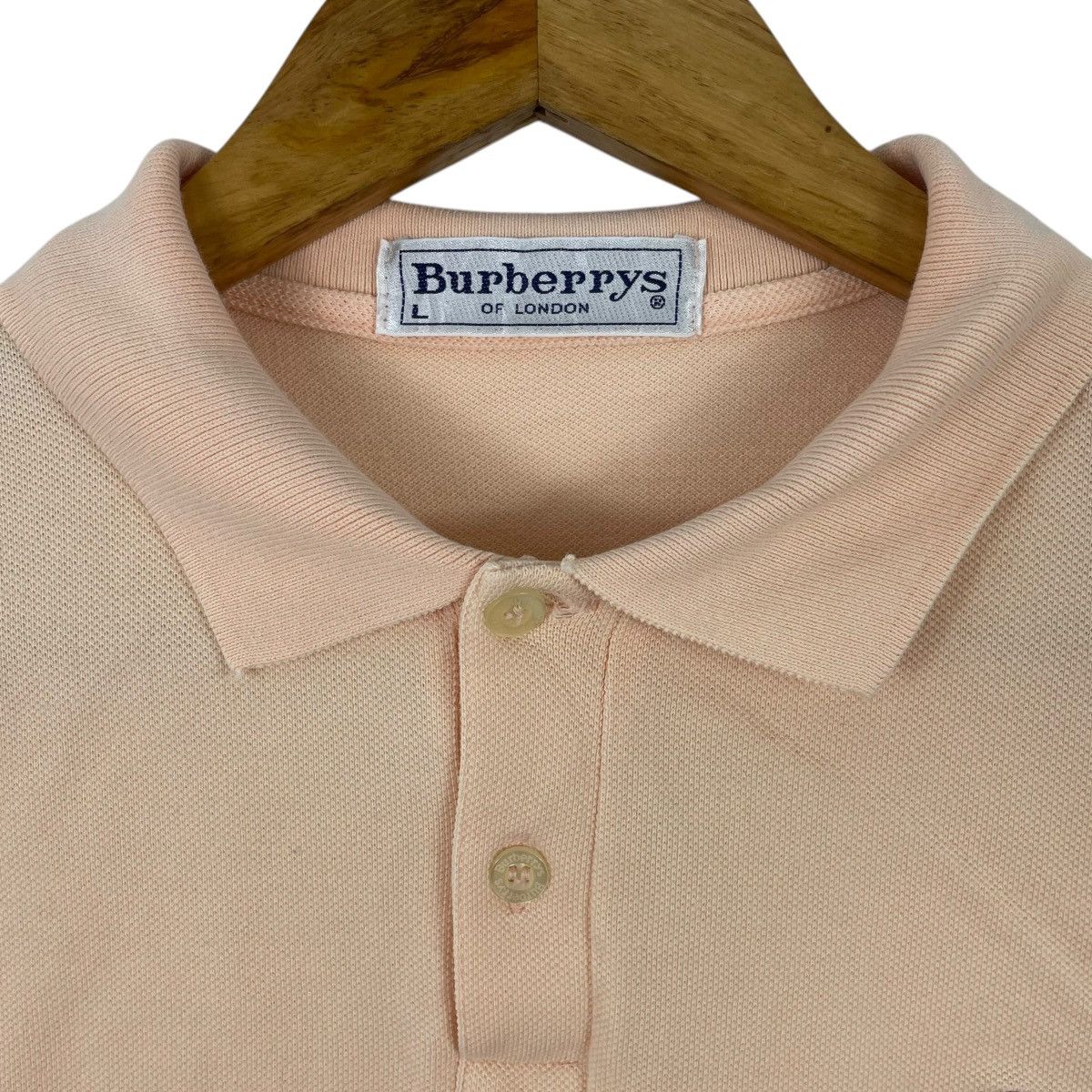 Burberry × Vintage Vintage BURBERRYS Long Sleeve Polo Shirt Size US L / EU 52-54 / 3 - 5 Thumbnail
