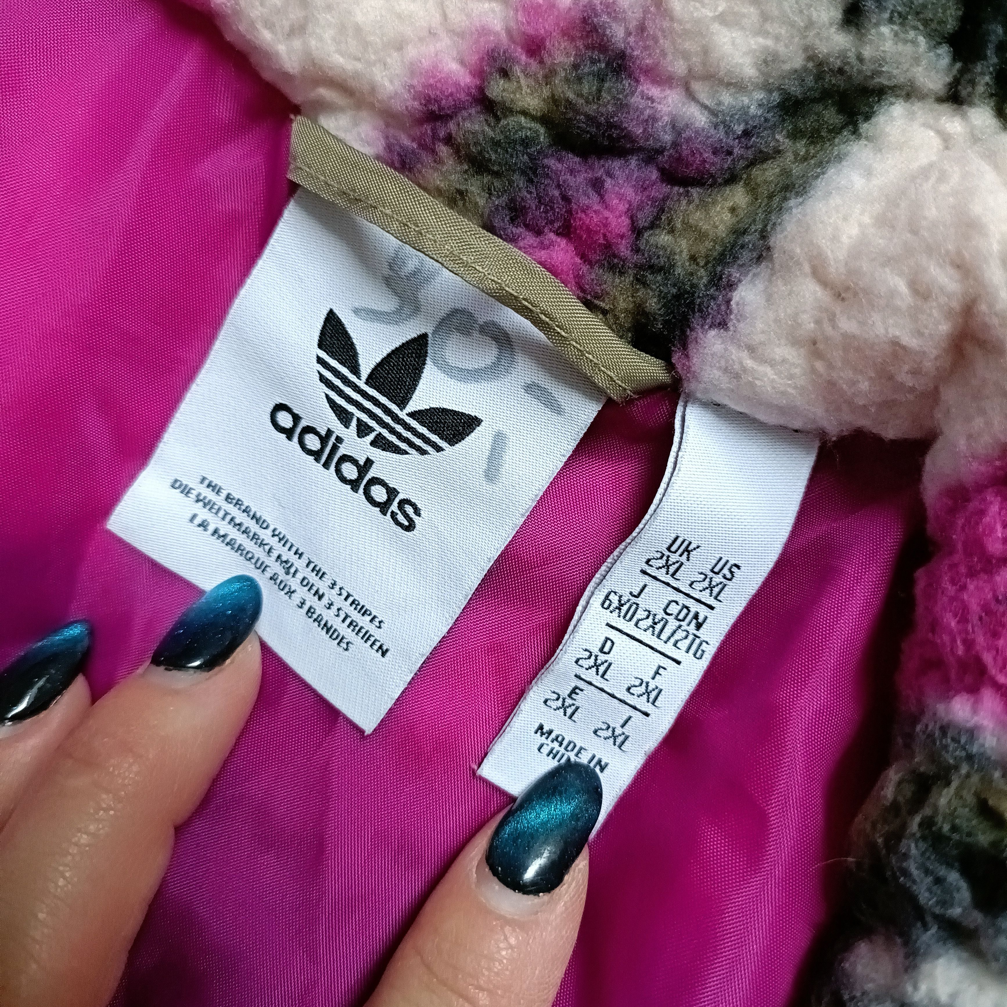 Adidas Men's Abstract Full Zip Shaggy Jacket ! Size US XXL / EU 58 / 5 - 5 Thumbnail