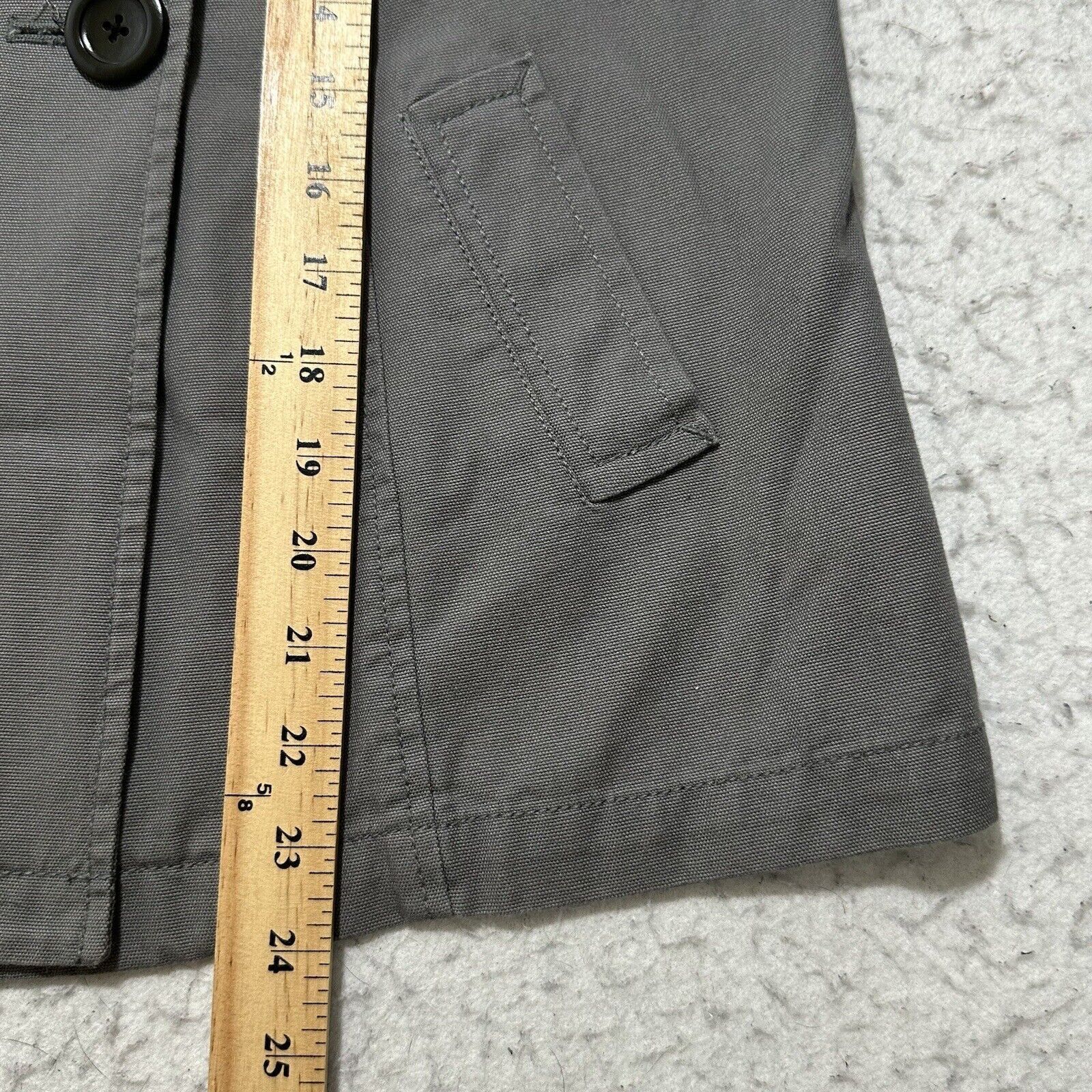 Old Navy Old Navy Small Double Breasted Jean Military Jacket Gray Size S / US 4 / IT 40 - 12 Thumbnail