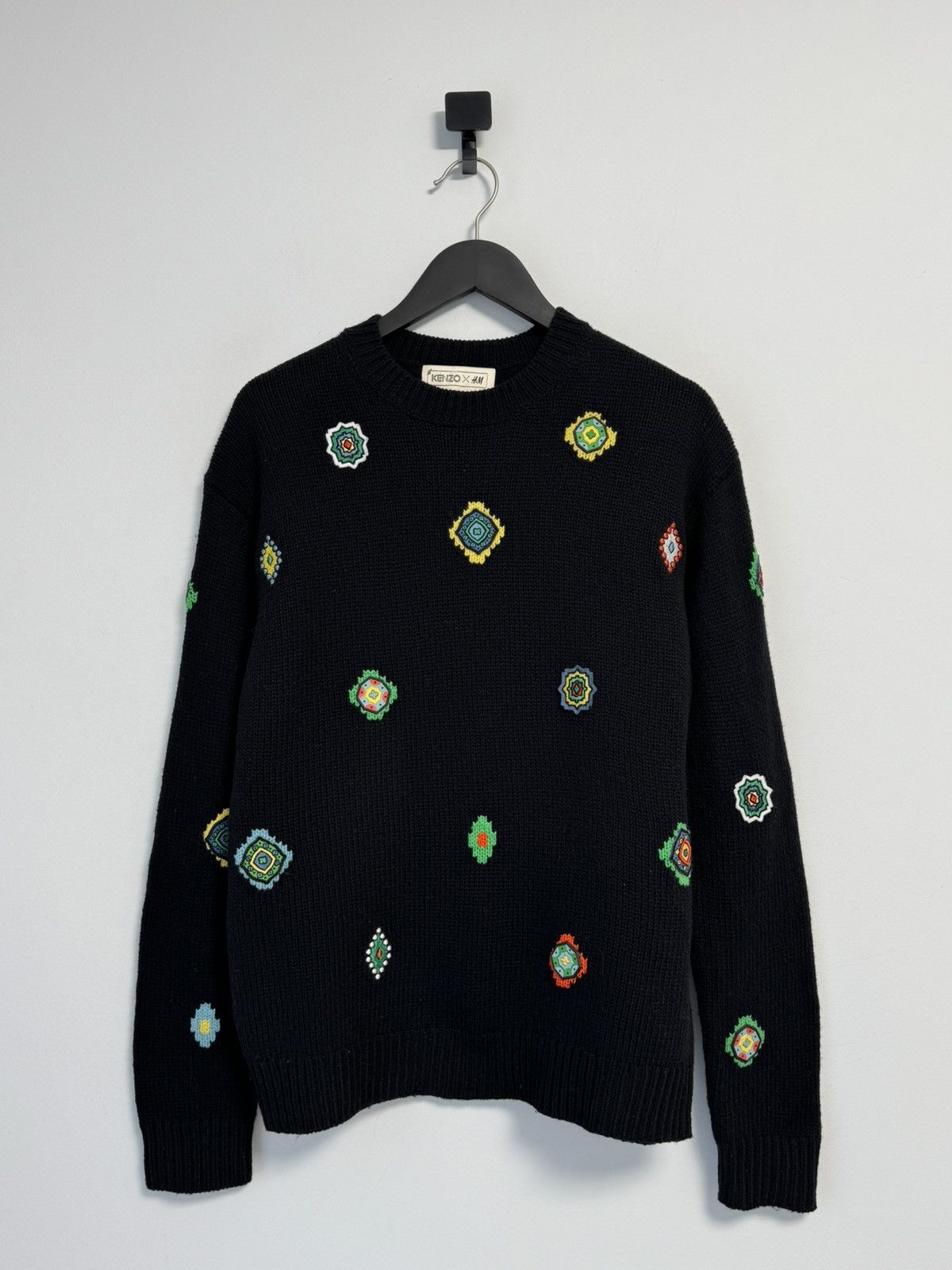 Kenzo Kenzo x H&M Pure Wool Black Sweater Size US M / EU 48-50 / 2 - 1 Thumbnail