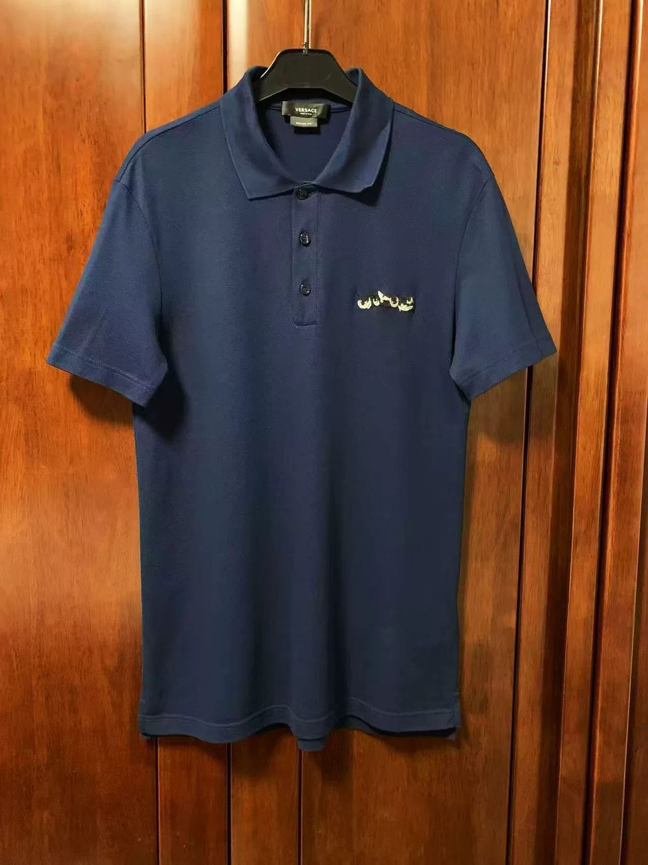 Versace Versace Embroidered Logo Polo Shirt Size US XS / EU 42 / 0 - 1 Thumbnail