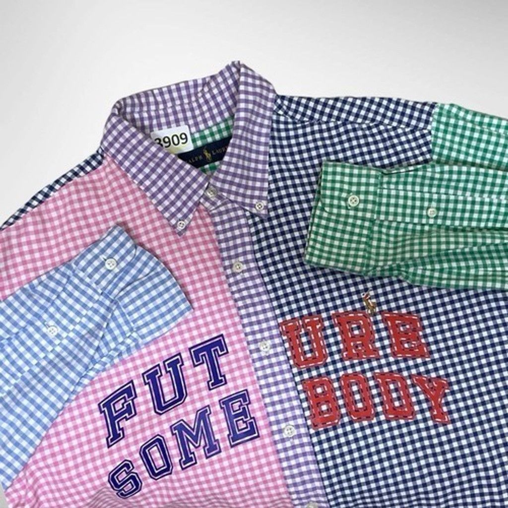 Ralph Lauren Ralph Lauren Colorful Patchwork Fun Flesh Shirt Men Size L Size US L / EU 52-54 / 3 - 1 Thumbnail