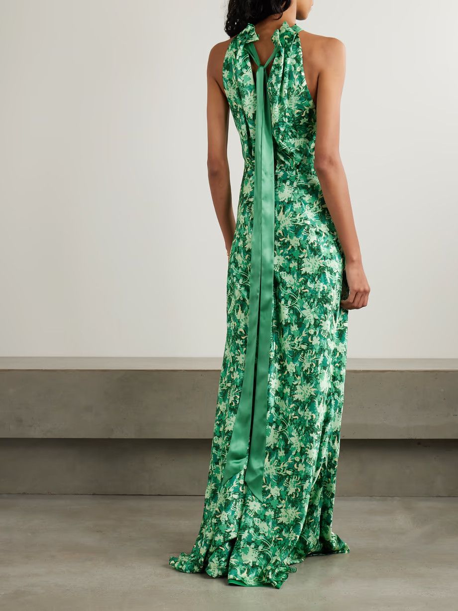 Other o1s22i1n0924 Michelle Maxi Dress in Green Size M / US 6-8 / IT 42-44 - 3 Thumbnail