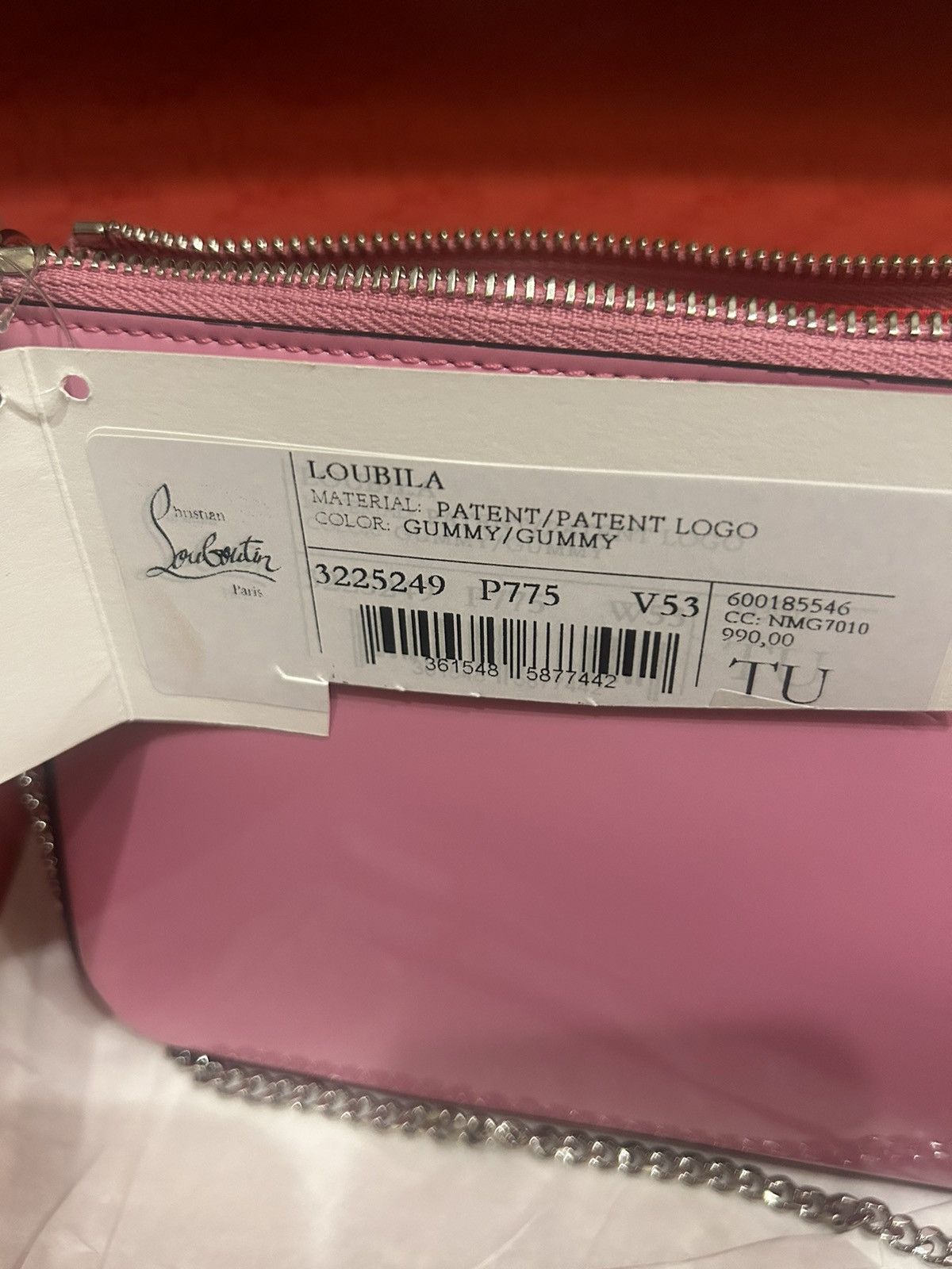 Christian Louboutin Christian Louboutin Loubila Pouch GUMMY/GUMMY w/Box & Tags Size ONE SIZE - 9 Thumbnail