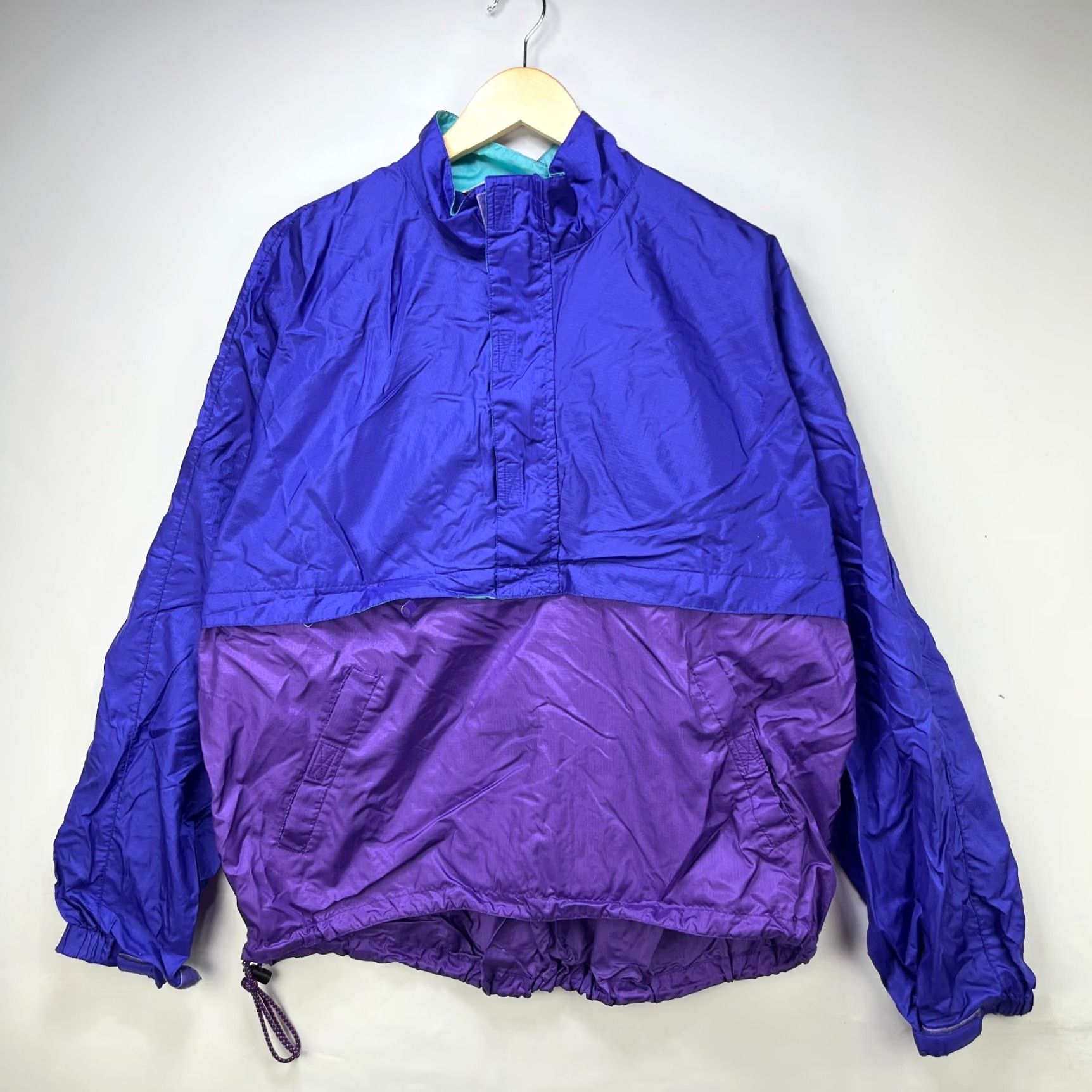 Vintage VINTAGE LL Bean Anorak Windbreaker Jacket Mens Large Blue 90s Nylon Activewear Size US L / EU 52-54 / 3 - 2 Thumbnail