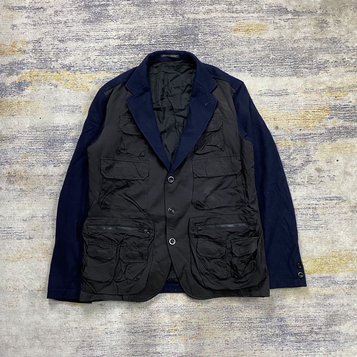 yohji yamamoto pour homme hybrid cargo jacket