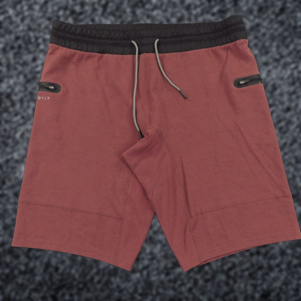 Vintage BYLT Shorts Men XXL Burgundy Premium Jogger Sweat 13" Training Shorts - 2XL, Red, Regular Size US 39 - 1 Thumbnail