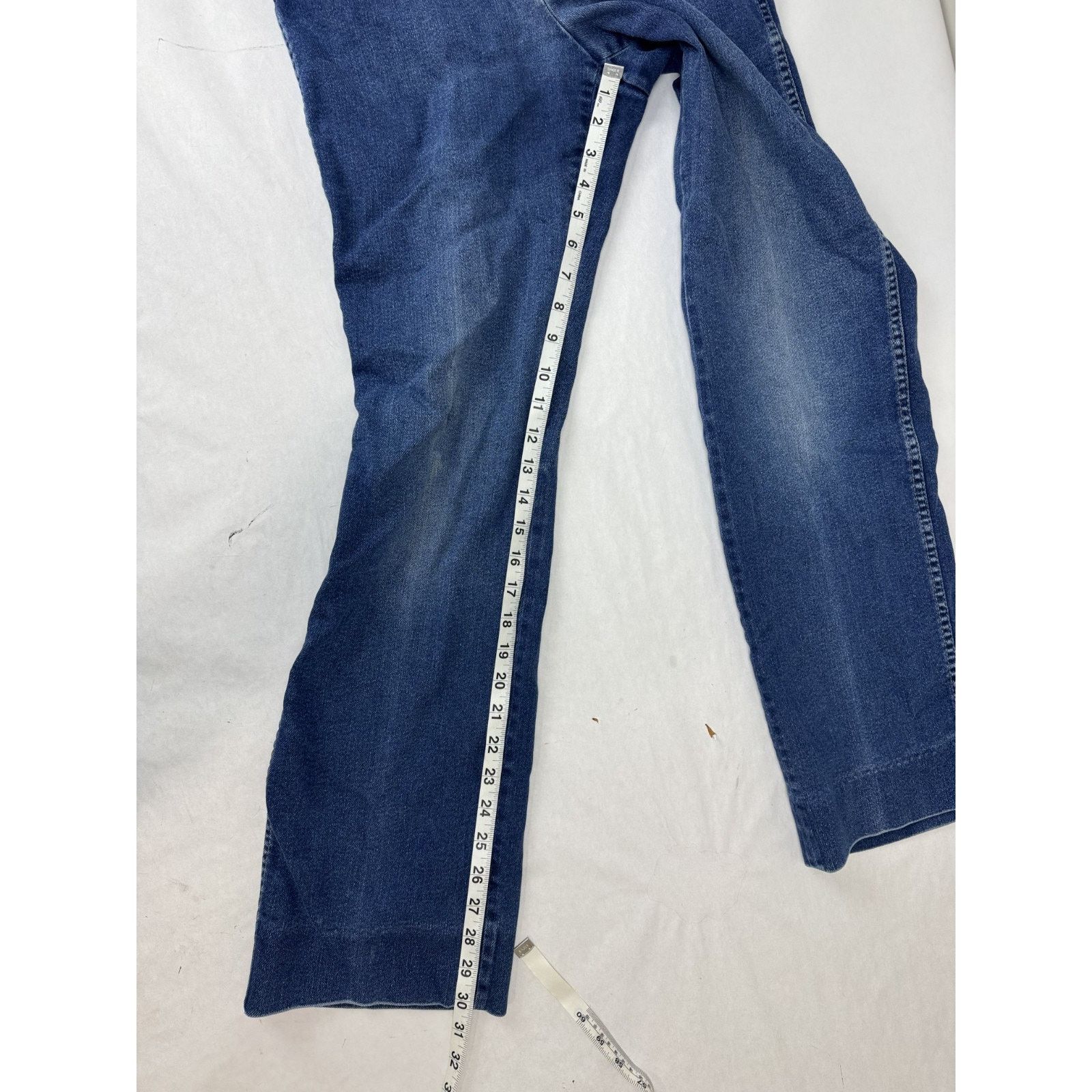 Other 1970s Vintage Sansabelt Jeans Blue High Rise Built-In USA 28 Size 28" / US 6 / IT 42 - 5 Thumbnail