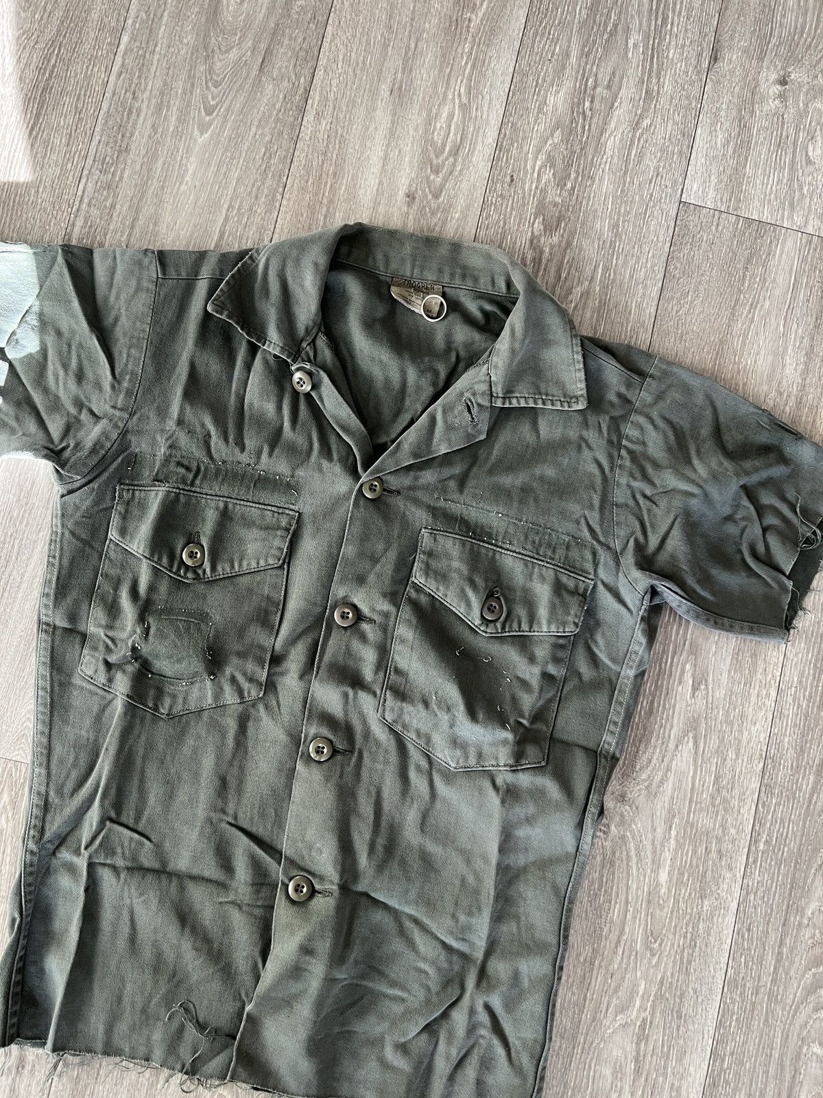 Japanese Brand × Vintage Vintage Military Trooper Button Up Shirt Size US S / EU 44-46 / 1 - 2 Thumbnail