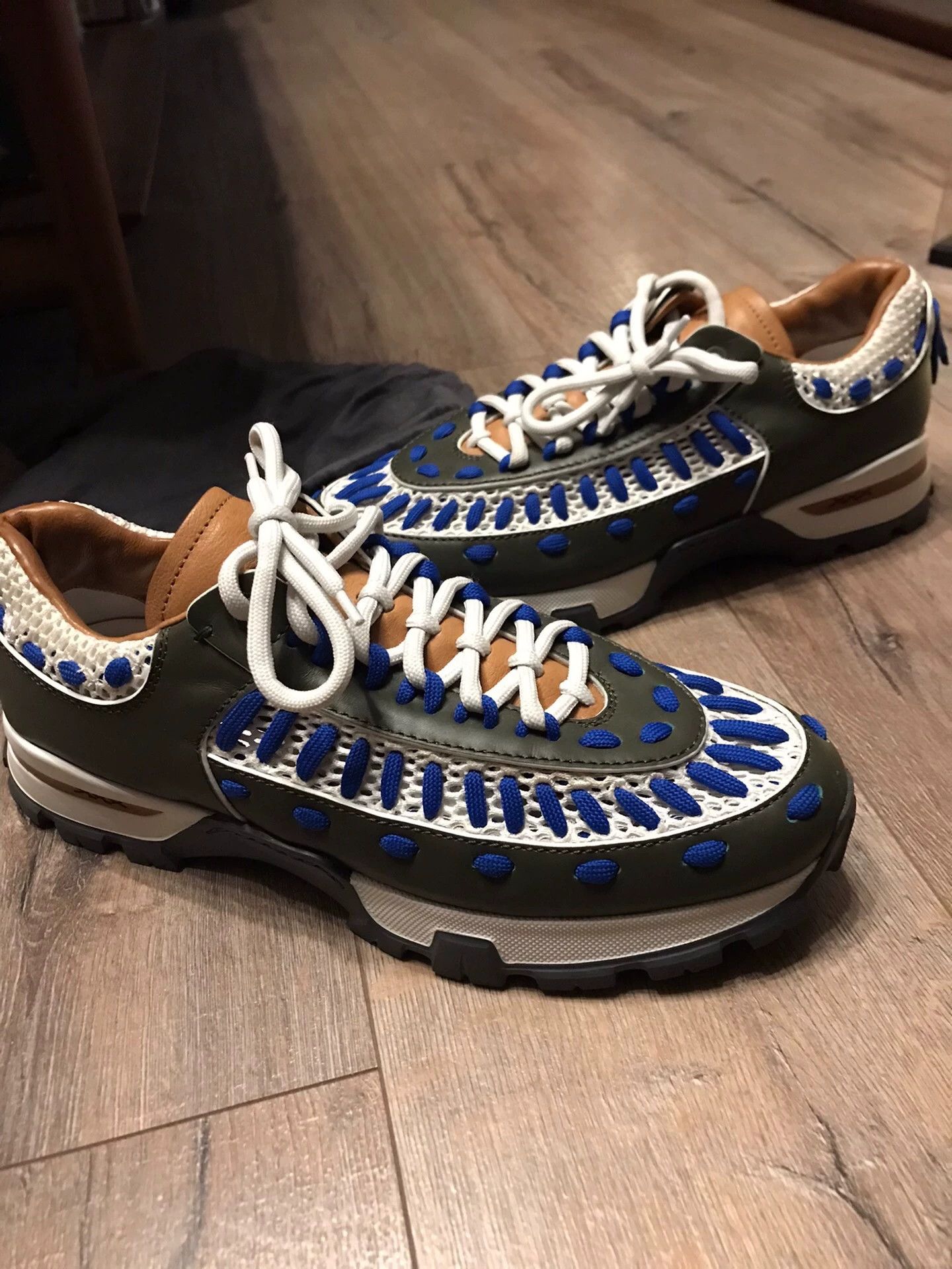 Ermenegildo Zegna Zegna XXX Couture Handcrafted Leather Sneaker EU 44 Size US 11 / EU 44 - 7 Thumbnail