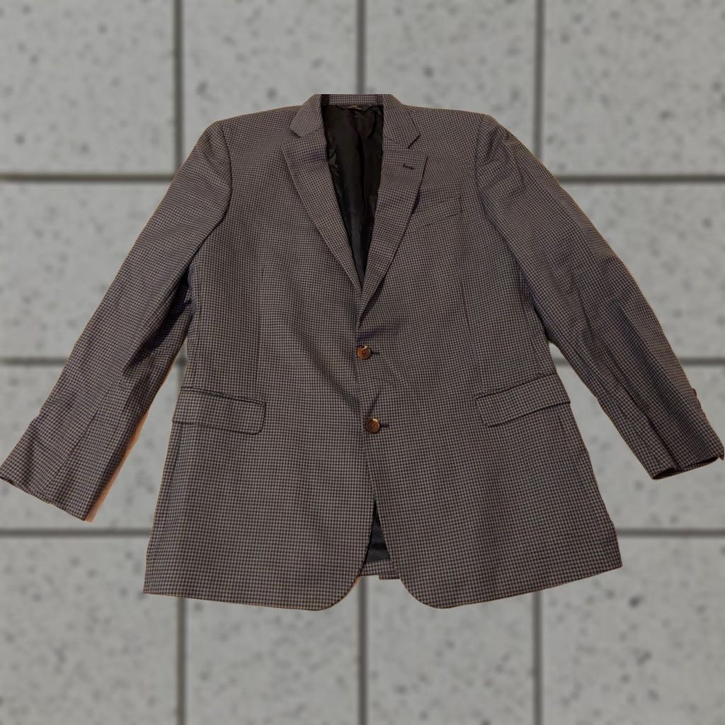 Brooks Brothers Brooks Brothers Blazer Wool 44L Blue Mens Jacket Blazer 2 Piece Regular Wool Men 44 Blue Brooks Brothers Size 44R - 1 Thumbnail