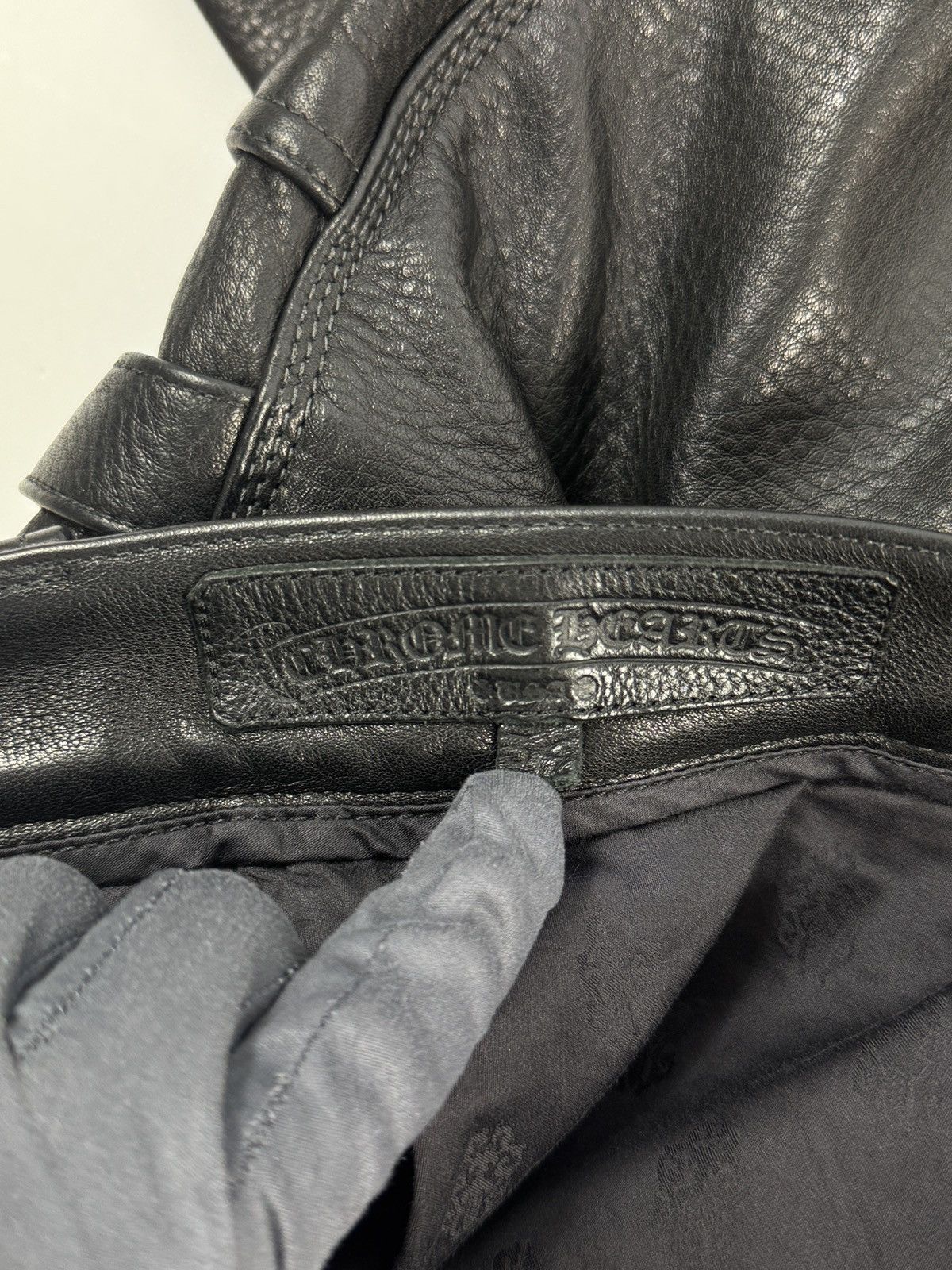 Chrome Hearts LEATHER DAGGER PANTS Size US 34 / EU 50 - 5 Thumbnail