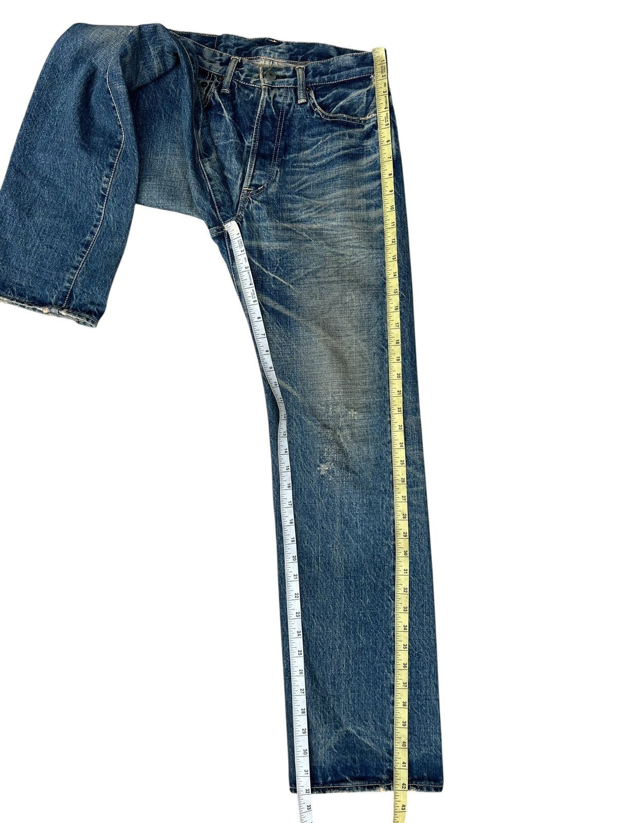 Spellbound Vintage Spellbound Japan Distressed Mud Denim Selvedge Jeans Size US 30 / EU 46 - 6 Thumbnail