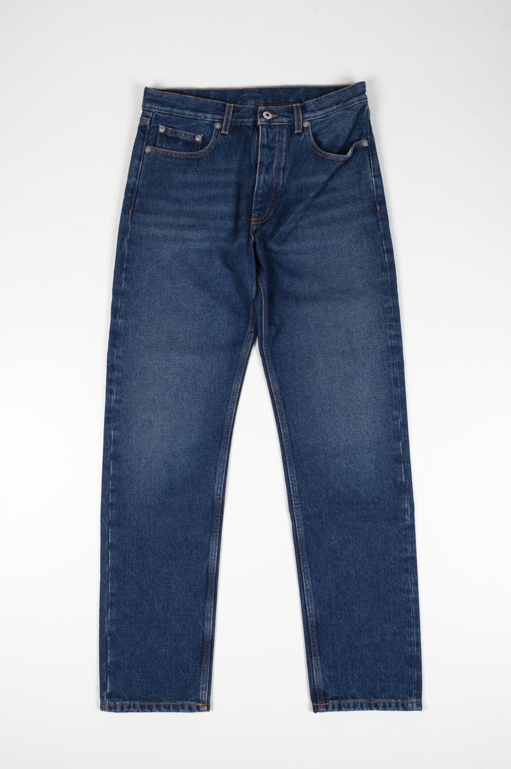 image of Off White New Off-White Dark Blue Tapered Classic Jeans Size 30 H3798, Men's