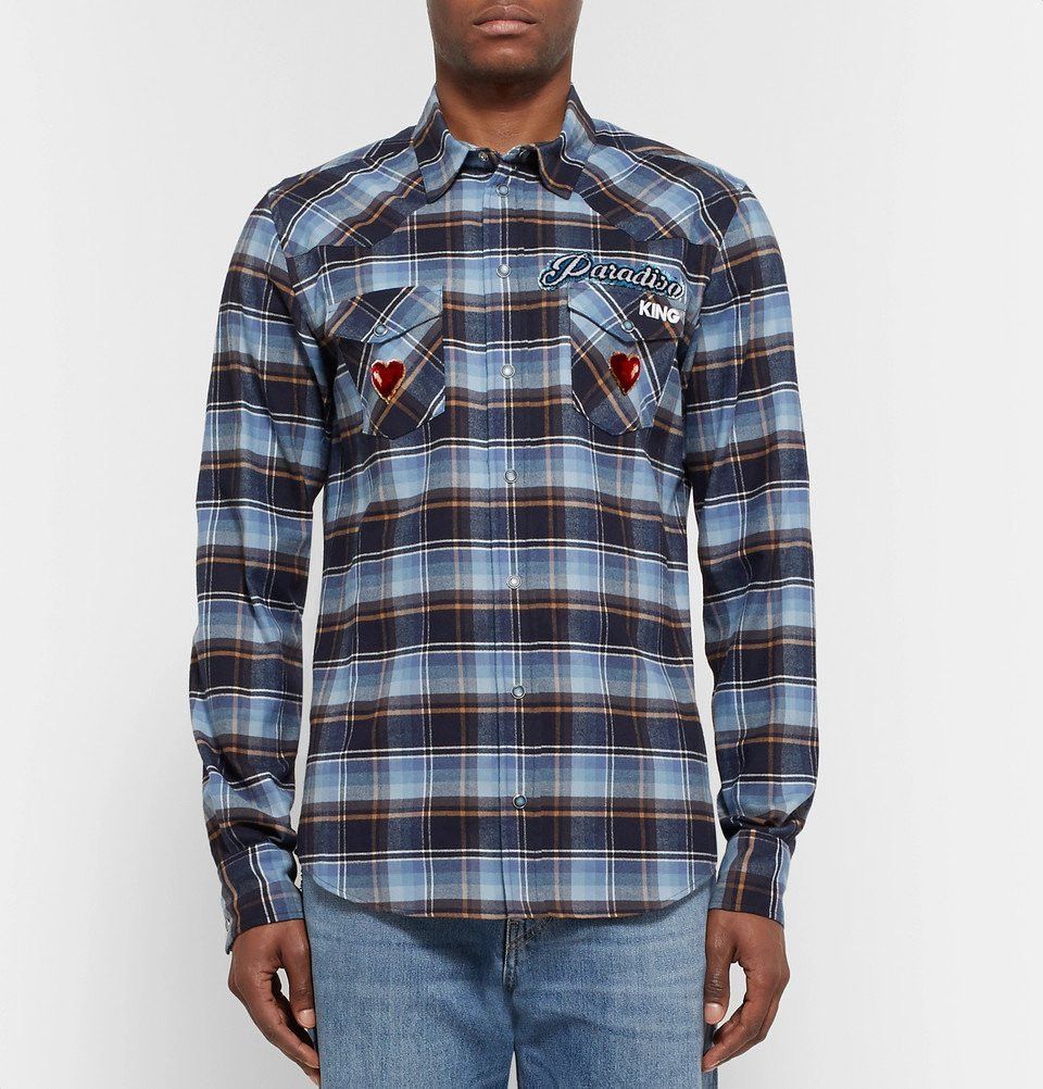 Dolce & Gabbana o1y0125 Checked Shirt in Multicolor Size US L / EU 52-54 / 3 - 2 Thumbnail