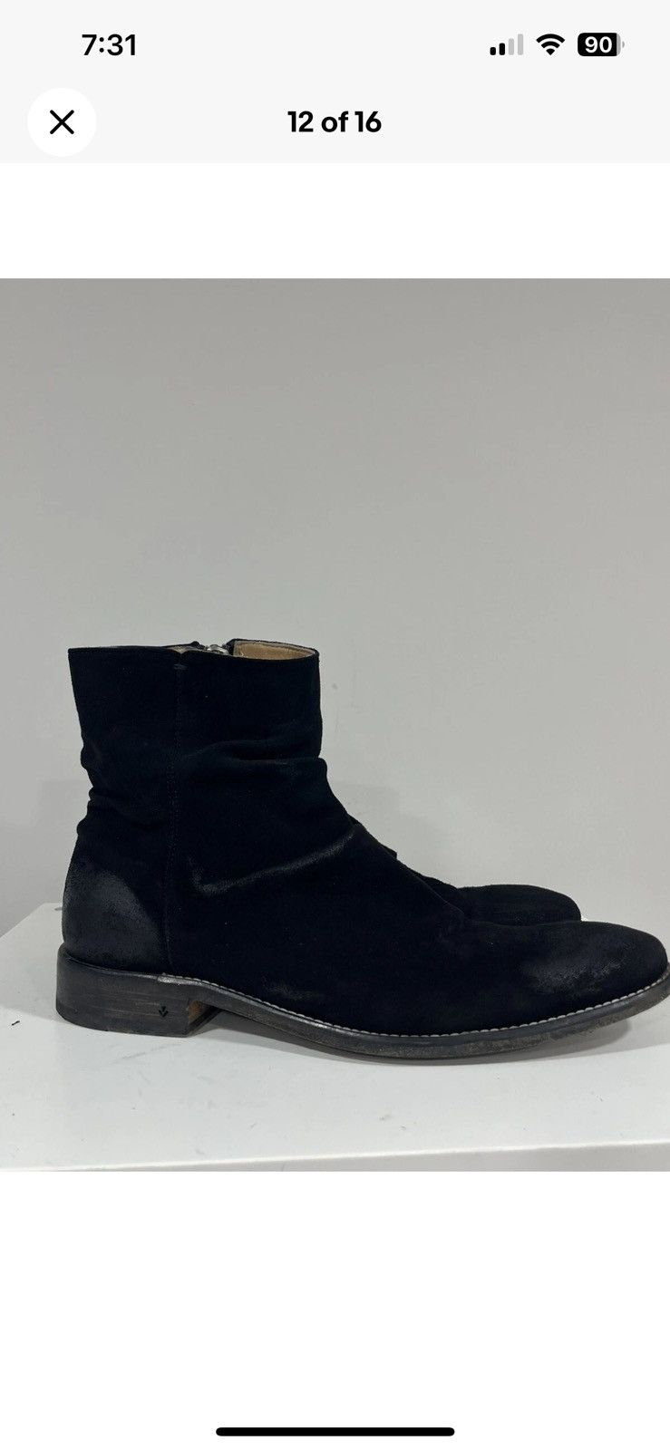 John Varvatos Morrison suede sharpei boot. Size 9.5 Size US 9.5 / EU 42-43 - 5 Thumbnail