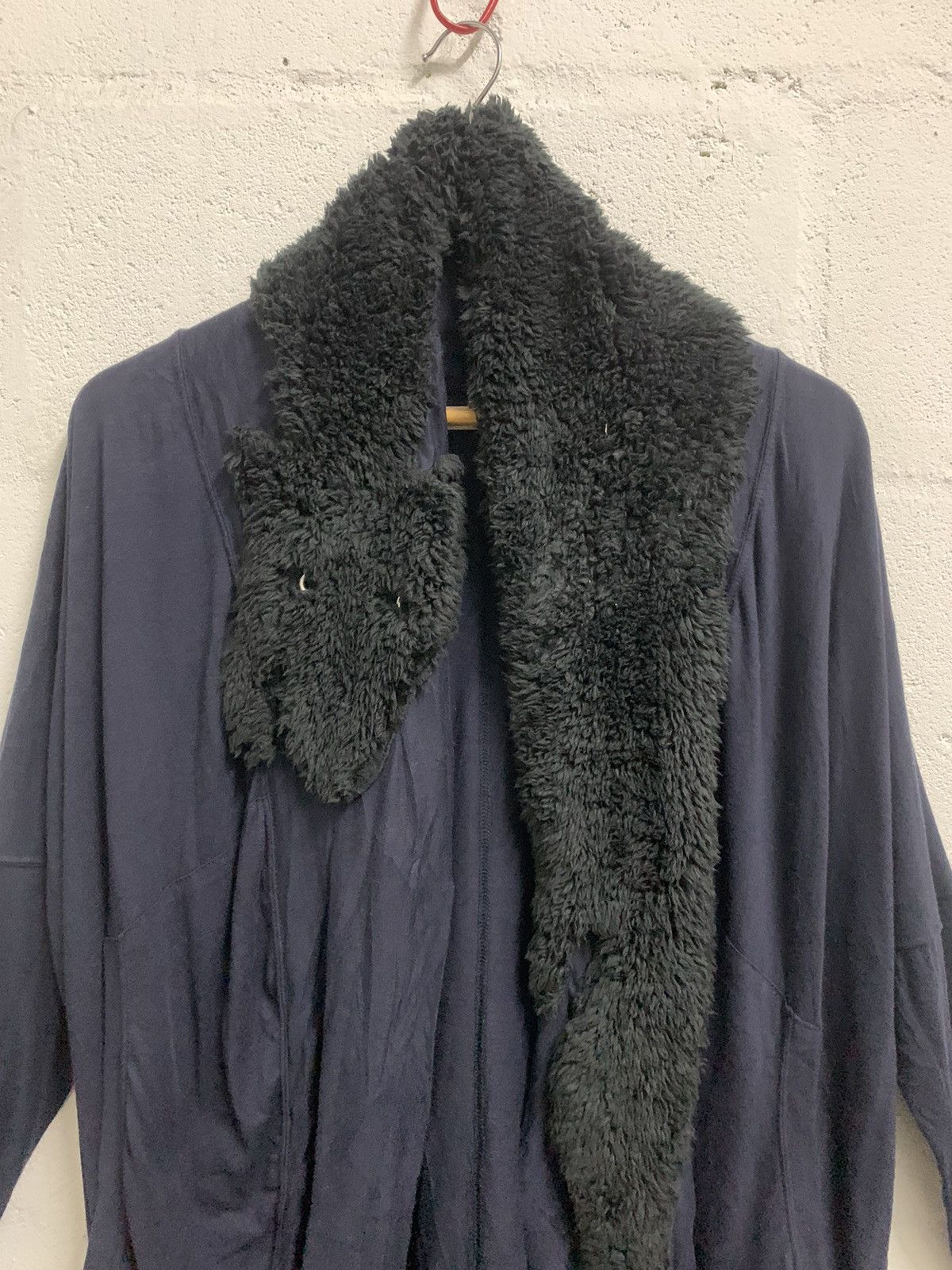 Issey Miyake Tsumori Chisato Fur Collar Cardigan Blouse Size XL / US 12-14 / IT 48-50 - 3 Thumbnail