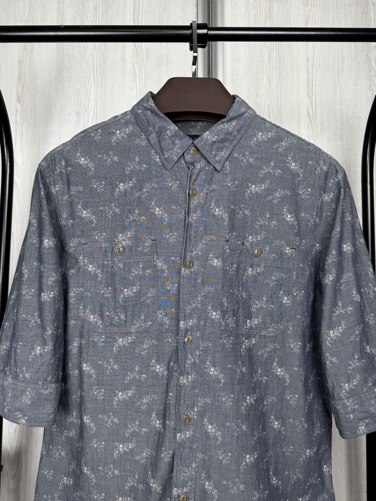 Allsaints AllSaints Shirt Floral Quincy Half Sleeve Button Up Flowers Size US M / EU 48-50 / 2 - 3 Thumbnail