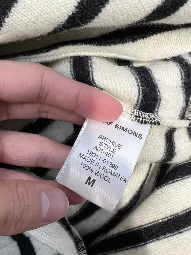 Raf Simons Raf Simons Striped patch long sleeve -2507 Size US M / EU 48-50 / 2 - 6 Thumbnail