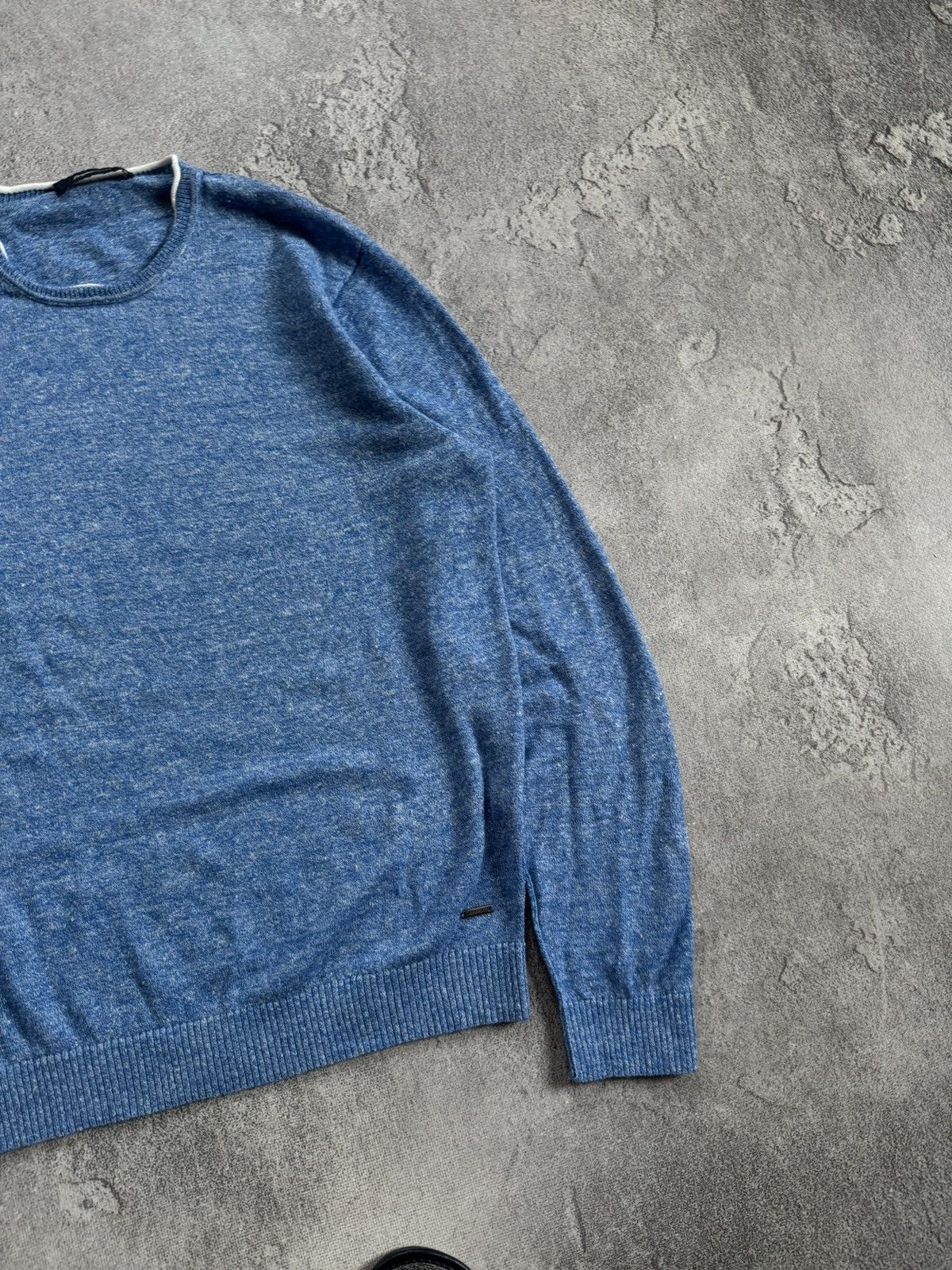 Z Zegna Zegna Sport M/size blue sweater jumper pullover long sleeve Size US M / EU 48-50 / 2 - 10 Thumbnail