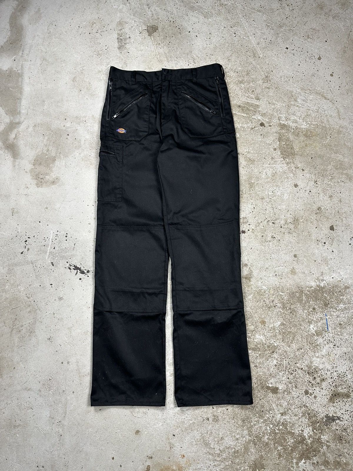 Dickies × Vintage ‼️ Vintage y2k Dickies Redhawk Black Cargo Double Knee Pants Size US 32 / EU 48 - 2 Thumbnail