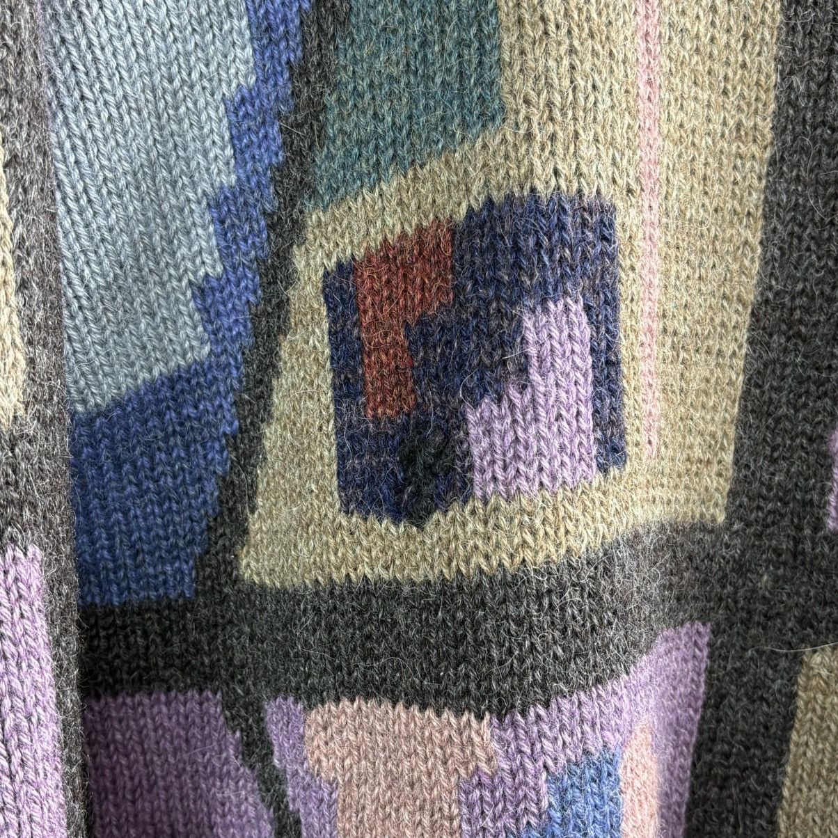 Vintage Vintage wool crazy sweater xl rare streetwear knitwear Size US XL / EU 56 / 4 - 4 Thumbnail