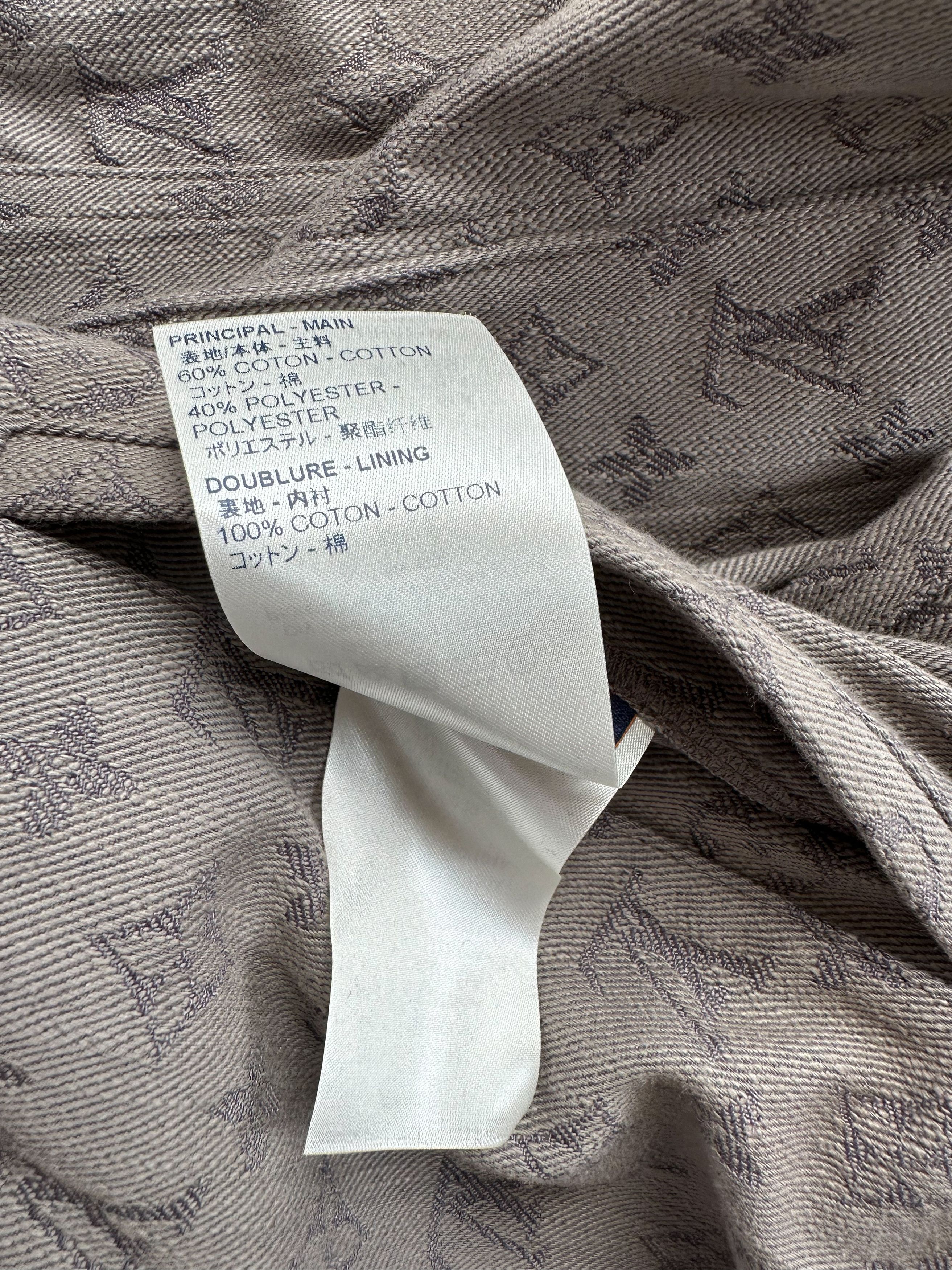 Louis Vuitton Louis Vuitton Grey Monogram Denim Jacket Size US XXL / EU 58 / 5 - 6 Thumbnail