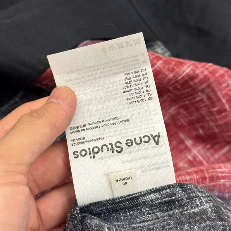 Acne Studios Acne Studios size:46 Washed linen palm ghost claw short-sl Size US S / EU 44-46 / 1 - 5 Thumbnail