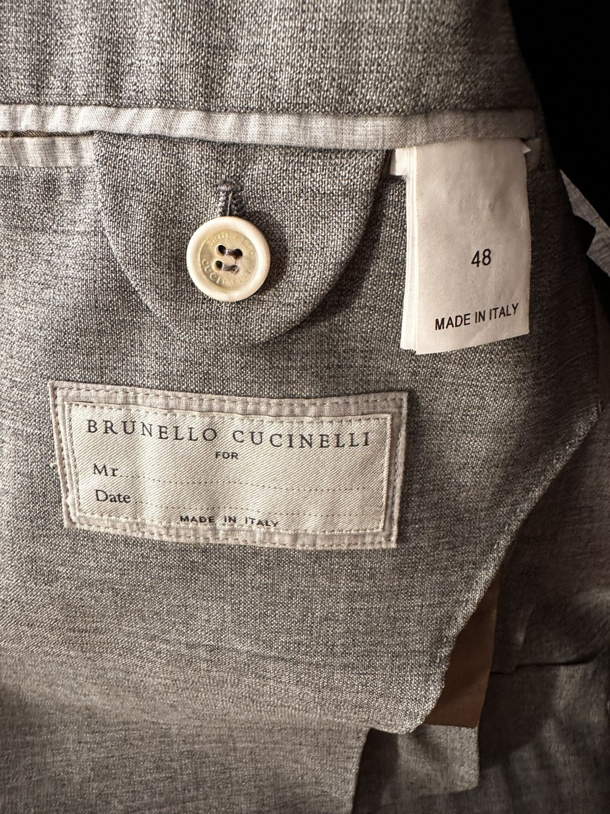 Brunello Cucinelli Brunello Cucinelli Men’s Blazer in Virgin Wool – Size 48 Size 38R - 5 Thumbnail