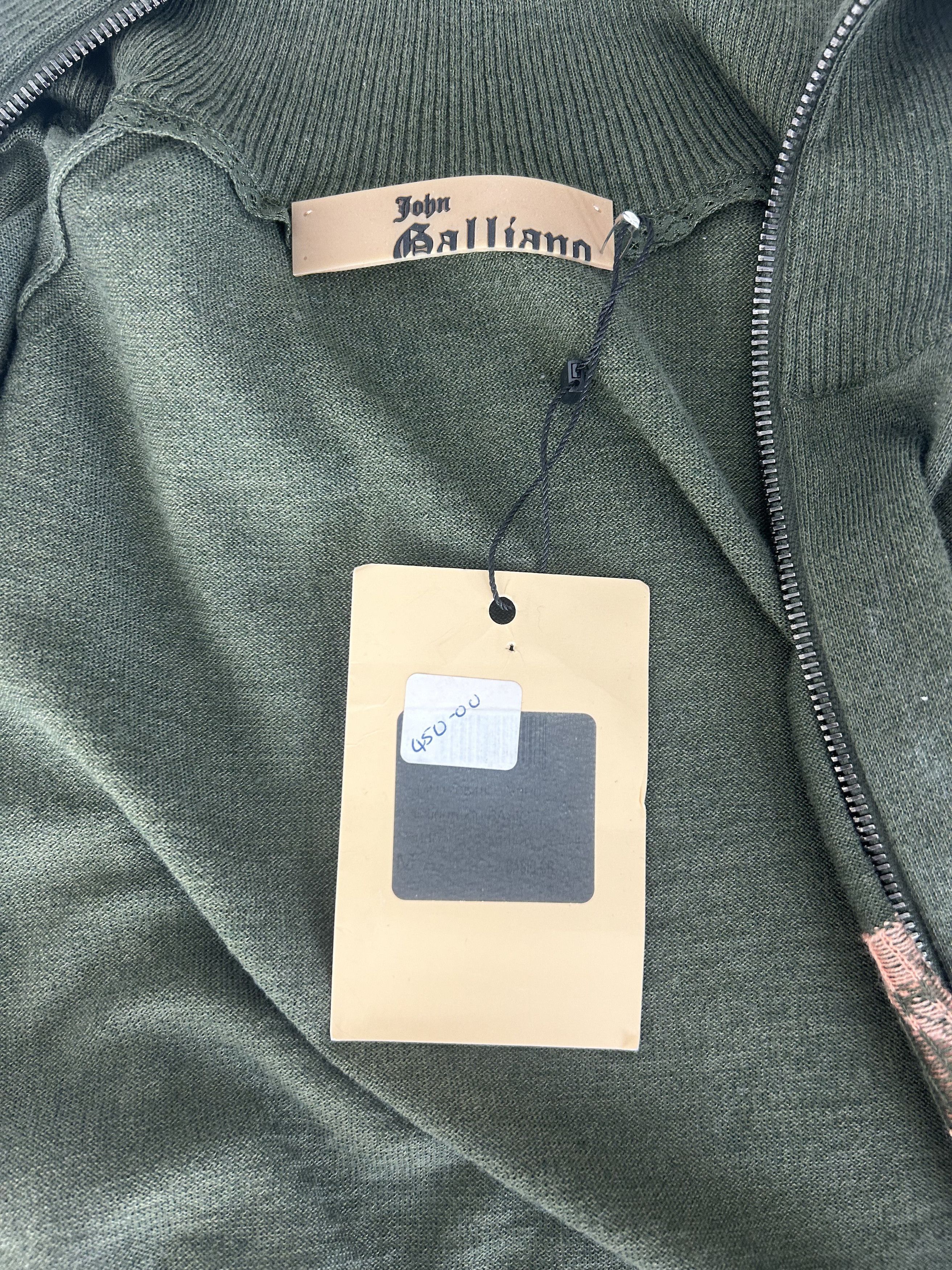 John Galliano John Galliano Fine Gauge Knitted Zip Through Cardigan Size US M / EU 48-50 / 2 - 6 Thumbnail