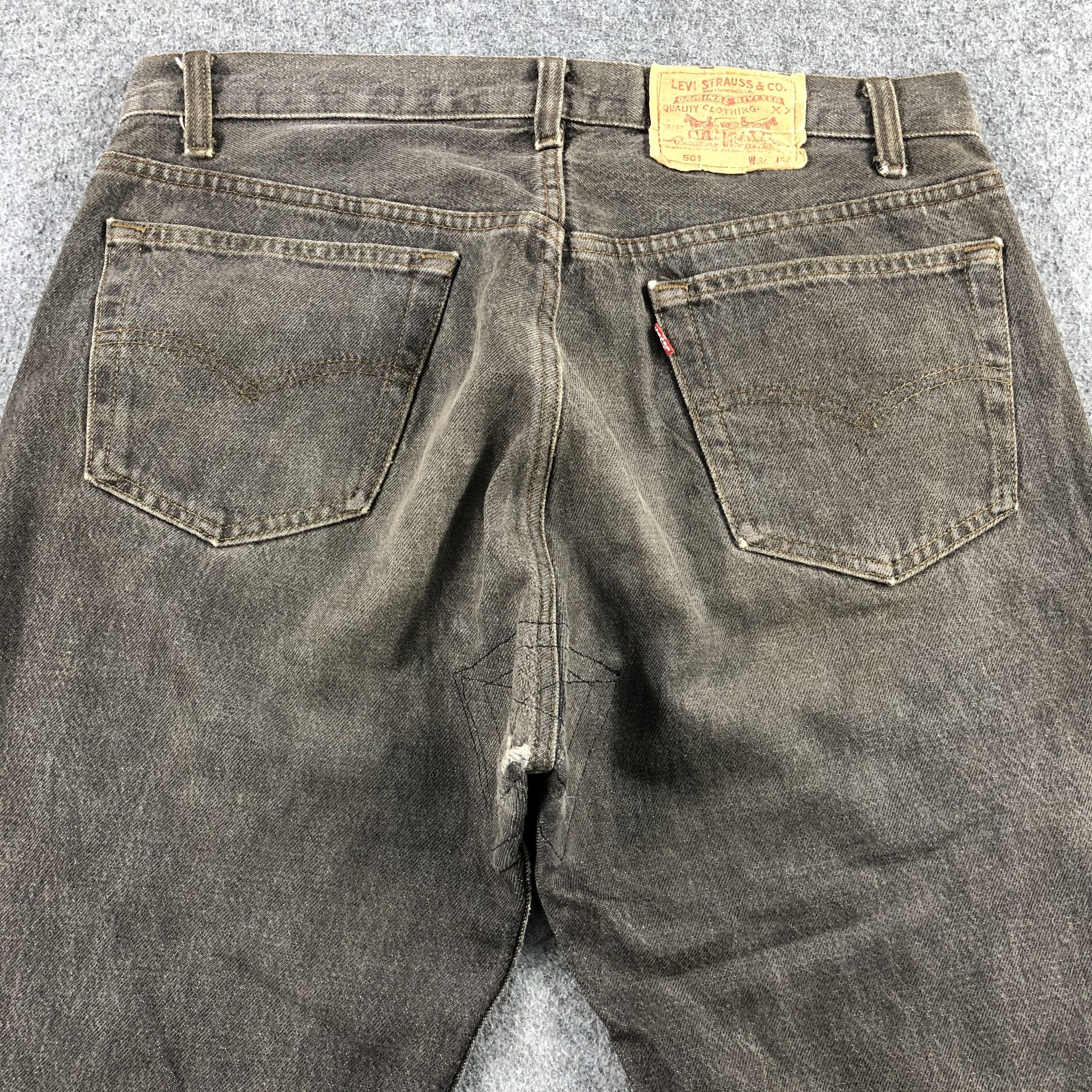 Levi's 90s Vintage Levis 501 Earth Tone Jeans-J1386 Size US 34 / EU 50 - 4 Thumbnail