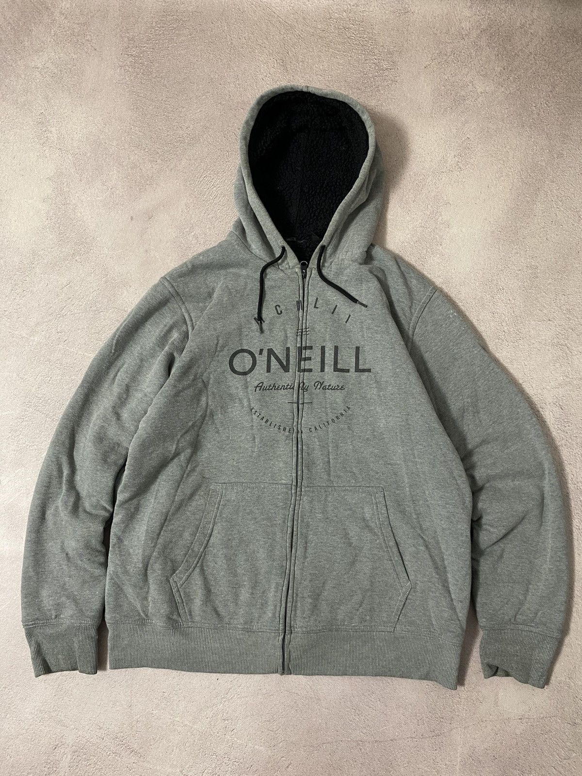 Japanese Brand × O'Neill Vintage Oneill fur distressed faded hoodie Size US L / EU 52-54 / 3 - 1 Thumbnail