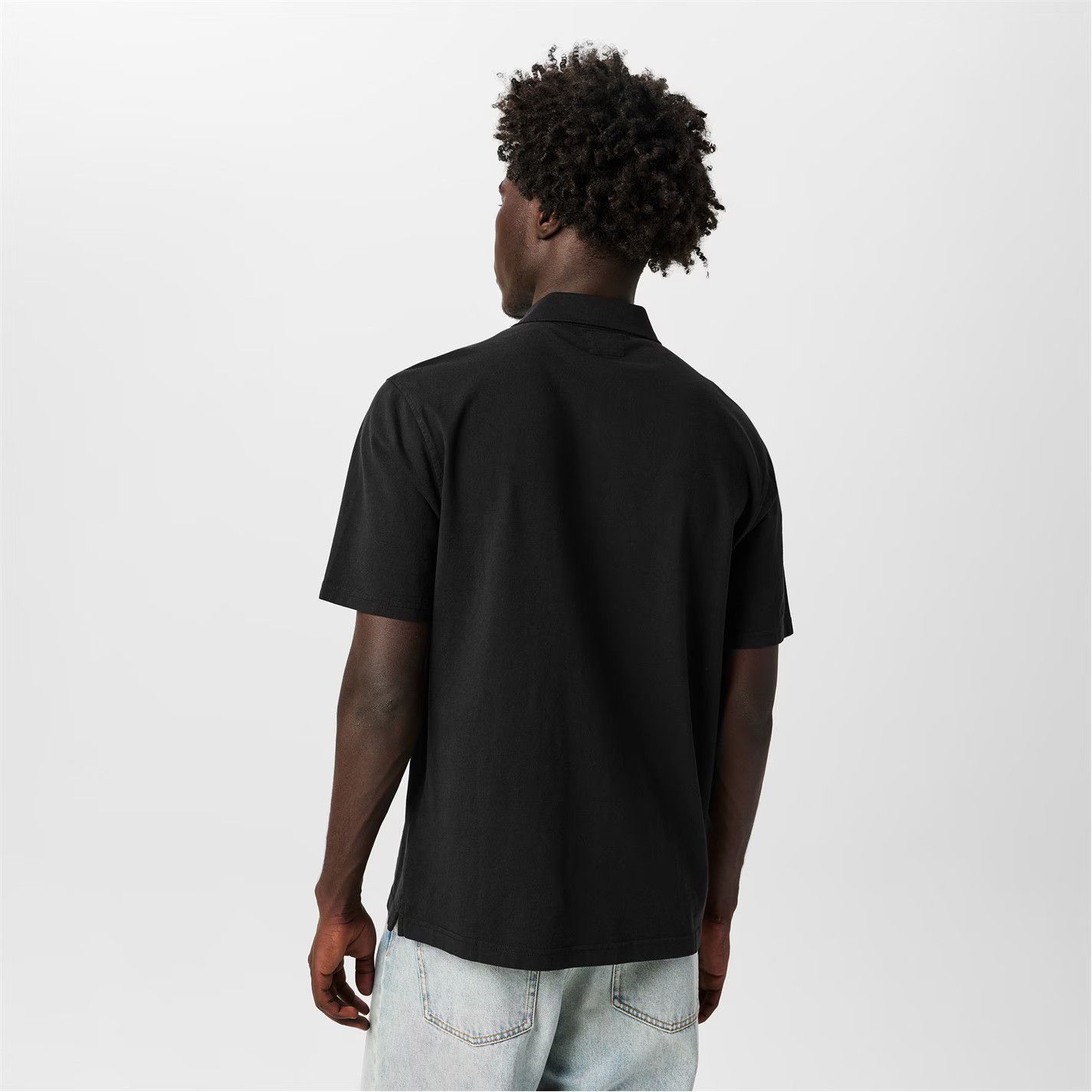 C.P. Company o1g2r1mq0426 Short Sleeve Polo Shirt in Black Size US XL / EU 56 / 4 - 3 Thumbnail