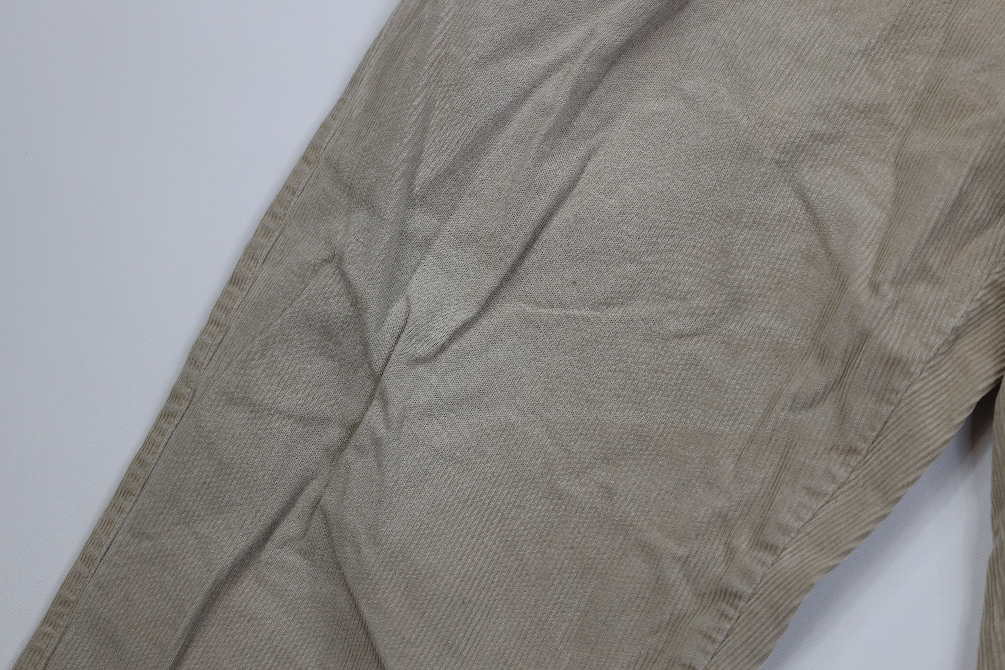 Vintage Vintage 90s Streetwear Wide Leg Corduroy Chino Pants Beige Size US 34 / EU 50 - 6 Thumbnail