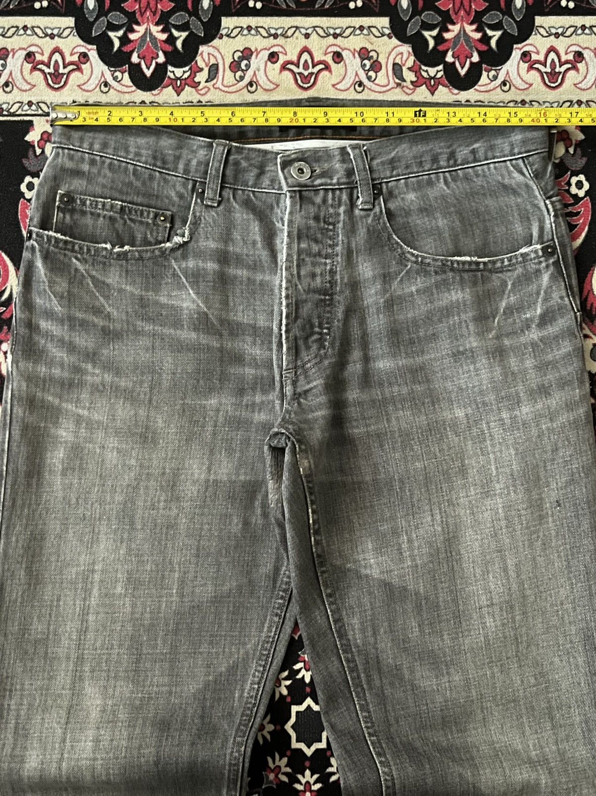Designer × Japanese Brand × Yohji Yamamoto ⚡️Designer⚡️Vintage Japanese Ined Homme by Yohji Yamamoto Jean Size US 32 / EU 48 - 16 Thumbnail