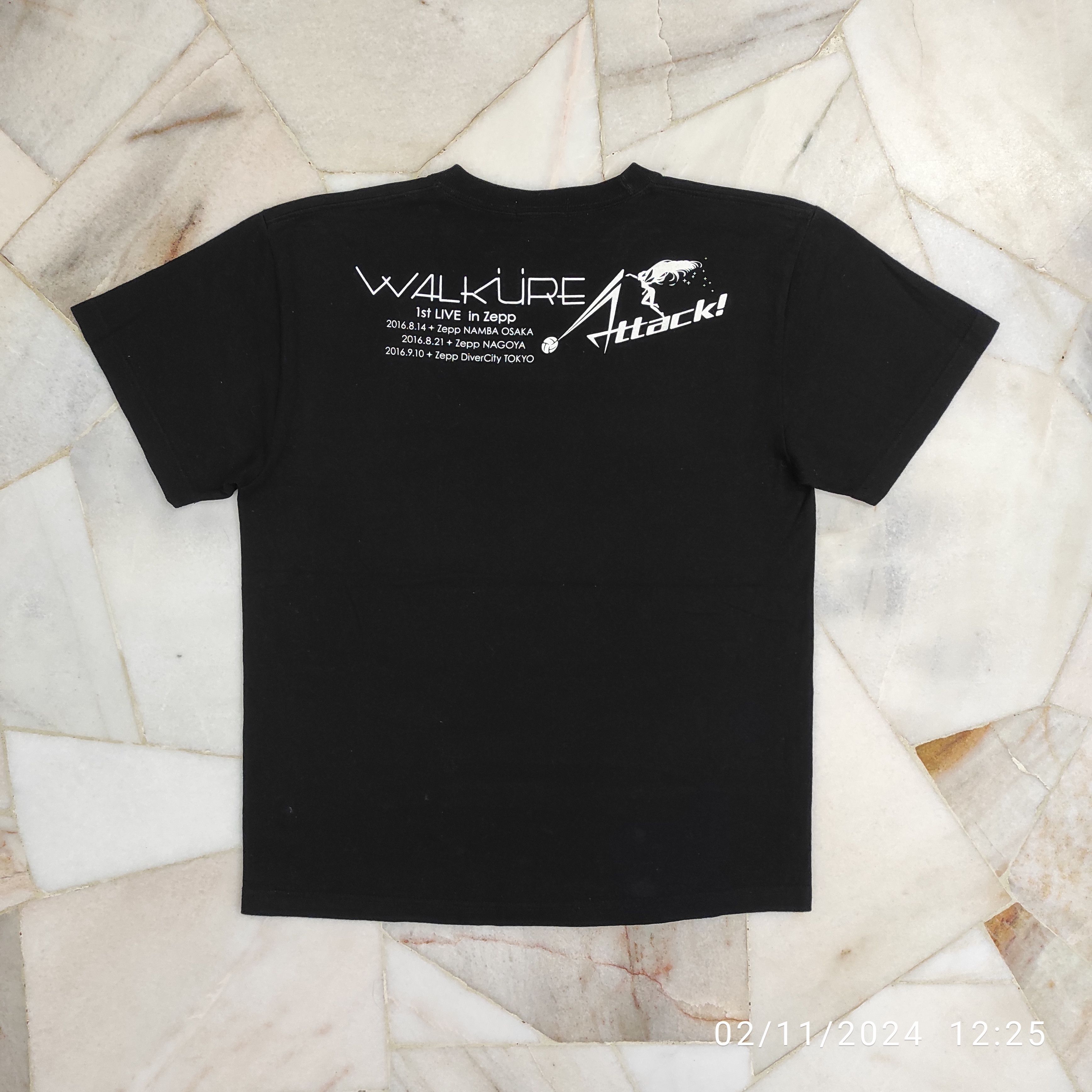 Anime 2016 WALKURE ATTACK 1st Live in Zepp BANDAI ANIME MERCH TEE Size US M / EU 48-50 / 2 - 10 Thumbnail