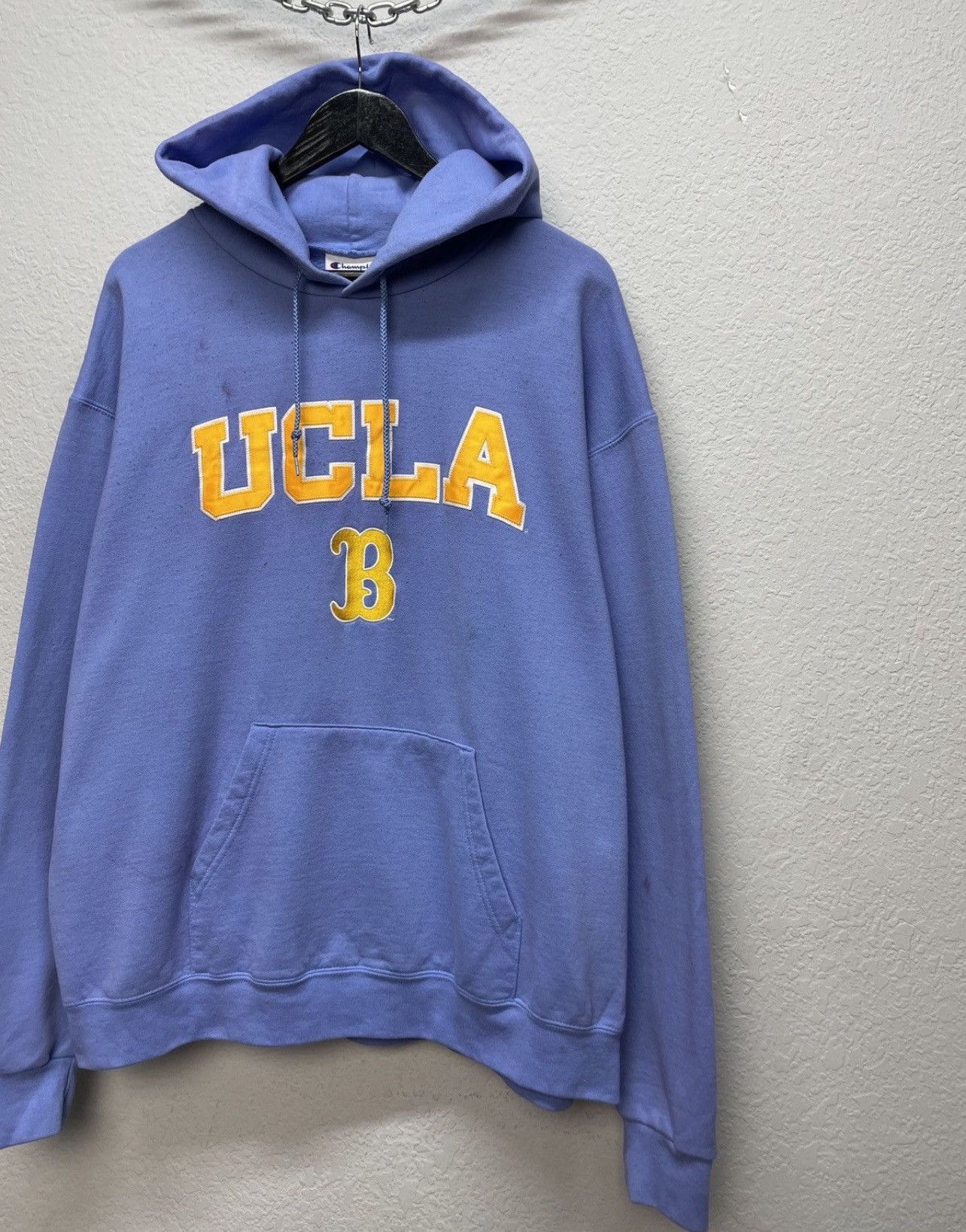 Russell Athletic Vintage 90s Champion UCLA University Boxy Fit Hoodie Size US XL / EU 56 / 4 - 4 Thumbnail
