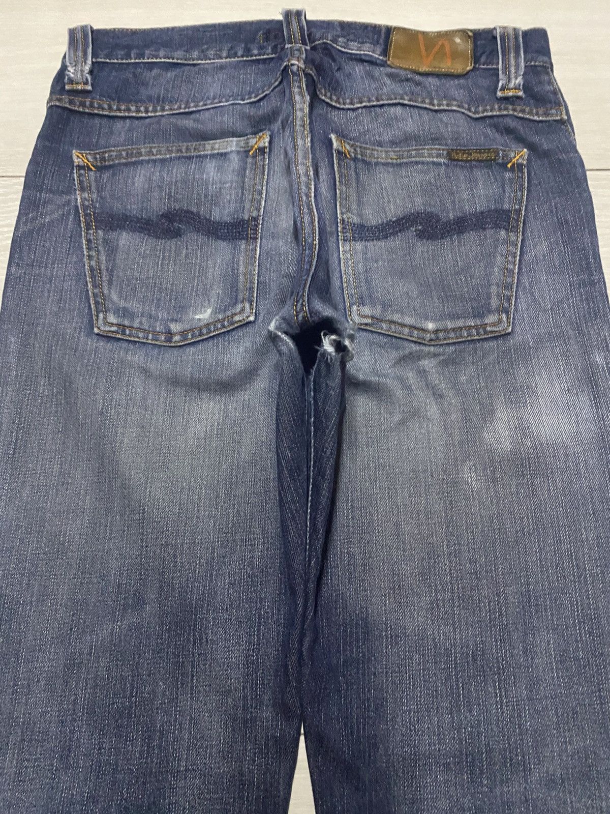 Nudie Jeans Vintage Nudie Jeans Straight Loose Distressed Jeans Size US 31 - 4 Thumbnail