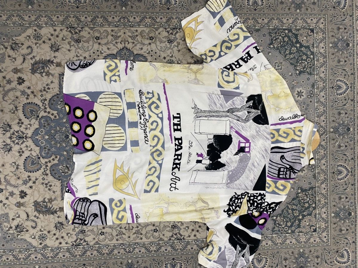 Enrico Coveri ENRICO PANTONI ITALY ART DESIGNER SHORTSLEEVE SHIRT Size US XL / EU 56 / 4 - 9 Thumbnail