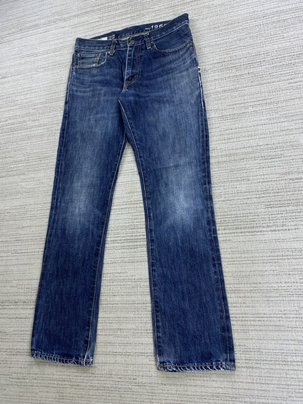 Gap × Japanese Brand × Vintage Vintage Gap 1969 Slim Fit Straight Denim Pants Size US 30 / EU 46 - 4 Thumbnail