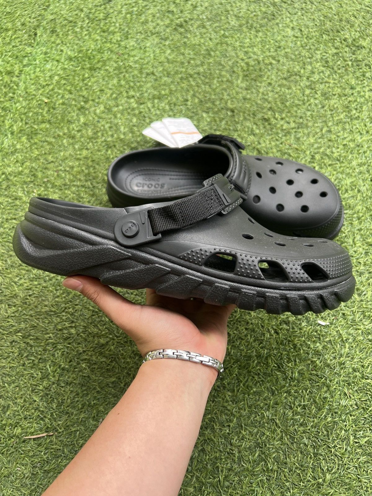 Crocs Crocs Duet Max II Clog Black 208776-100 Size US 11 / EU 44 - 1 Thumbnail