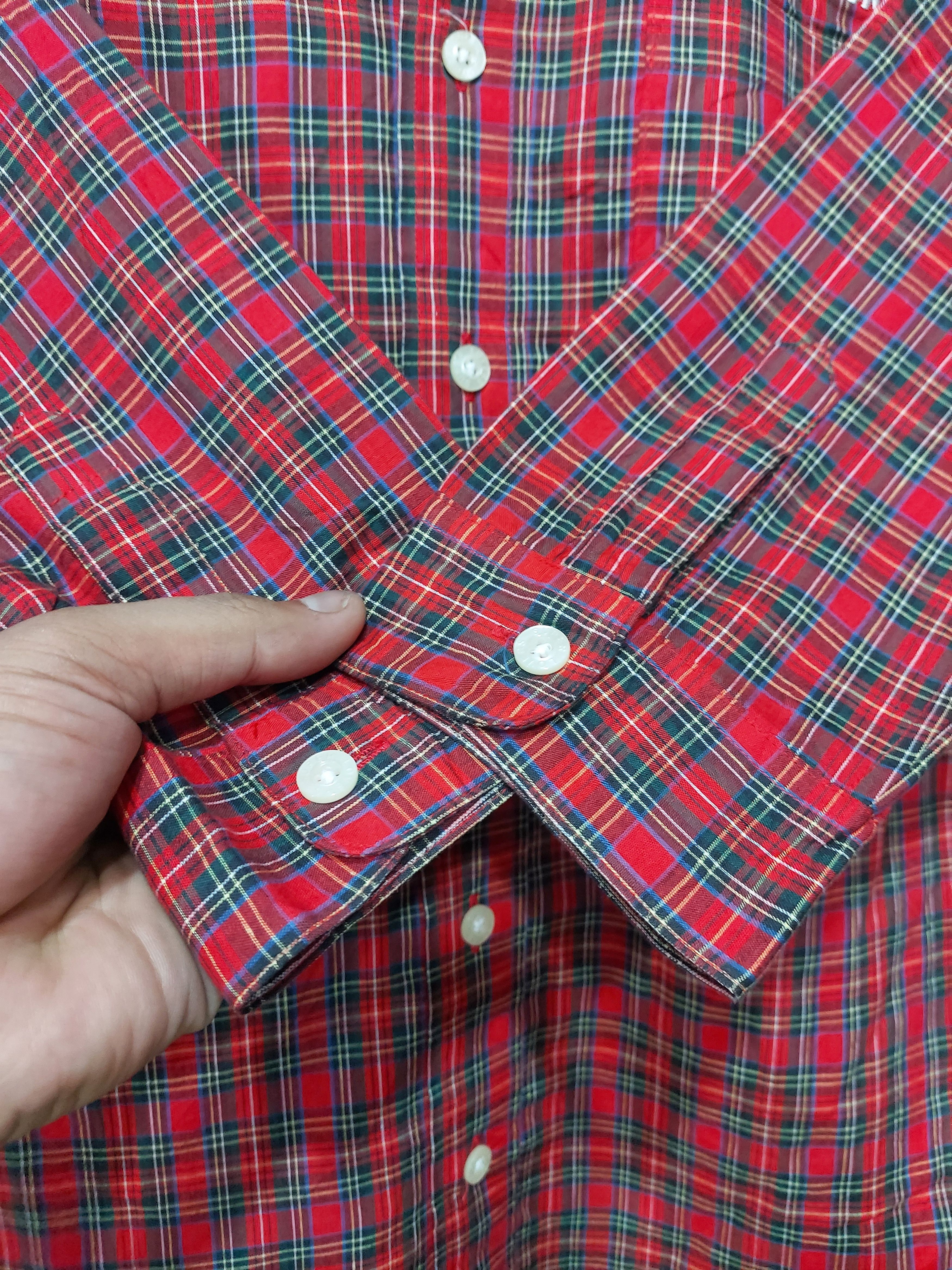 Japanese Brand SUPERLOVERS SKULL LOGO BUTTON UPS TARTAN Size M / US 6-8 / IT 42-44 - 5 Thumbnail