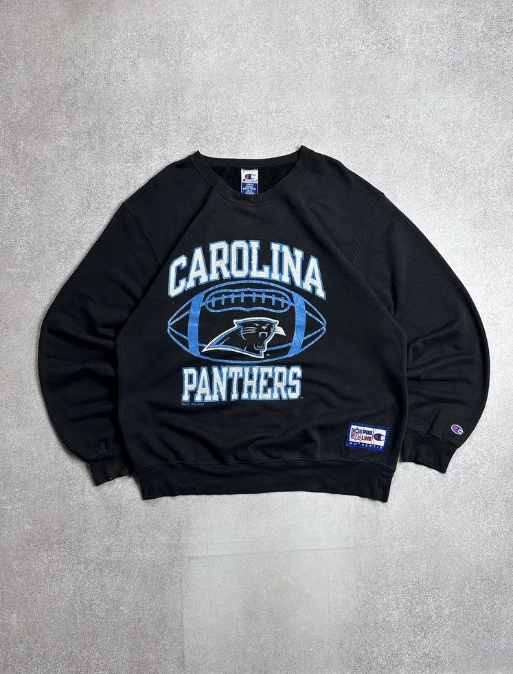 Champion Vintage 1996 Carolina Panters Boxy Sweatshirt Y2K L Size US L / EU 52-54 / 3 - 1 Thumbnail