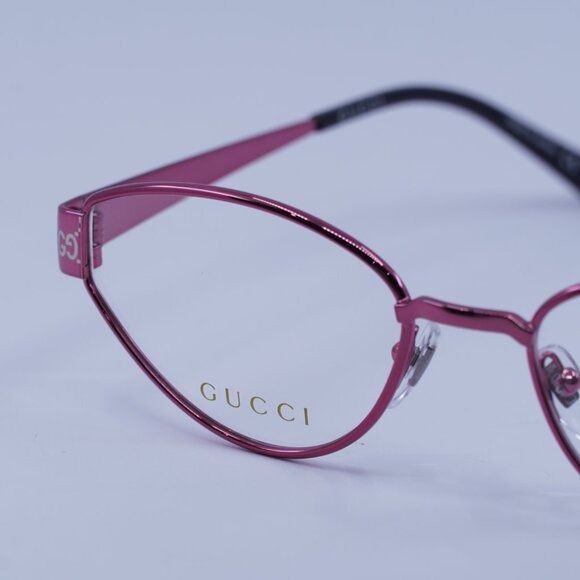 Gucci Gucci GG1853O 003 Eyeglasses Fuchsia with GG Pattern 54mm Size ONE SIZE - 7 Thumbnail