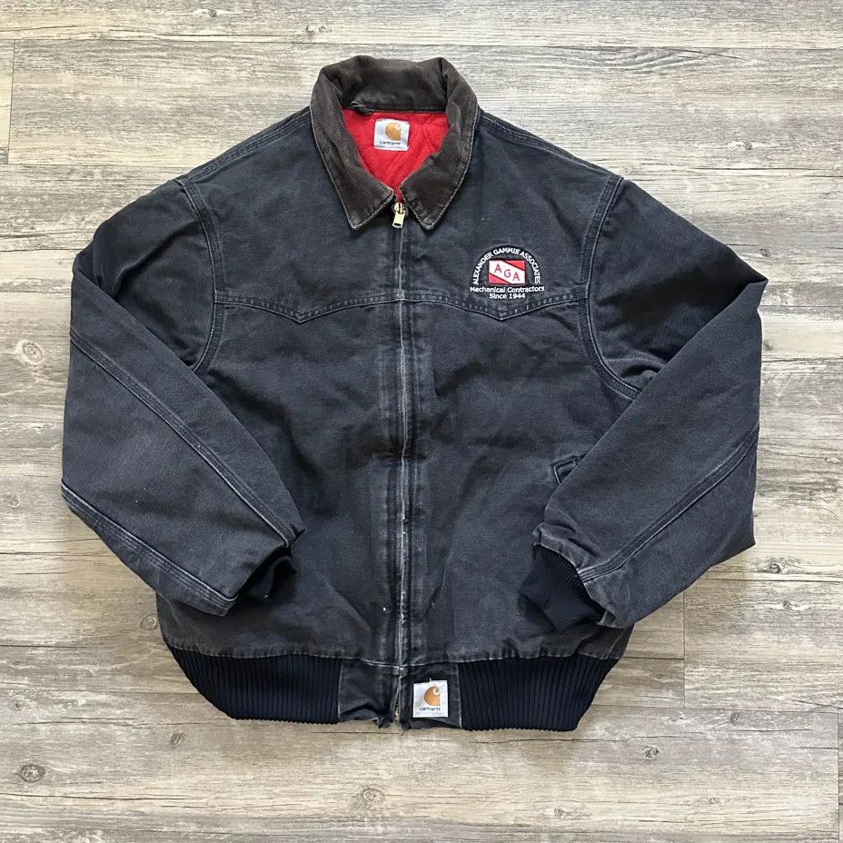 Vintage Carhartt J13 BLK Black Santa Fe Jacket Size