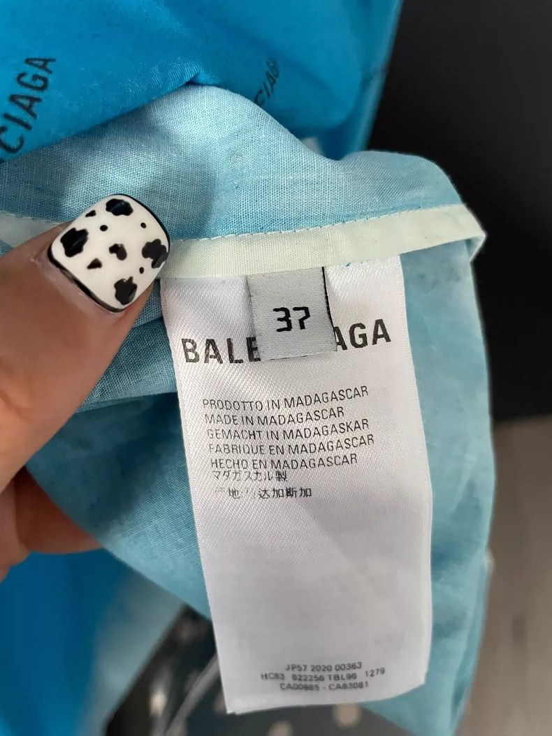 Balenciaga Balenciaga size 37 Long sleeve barrage logo shirt Size US XS / EU 42 / 0 - 7 Thumbnail