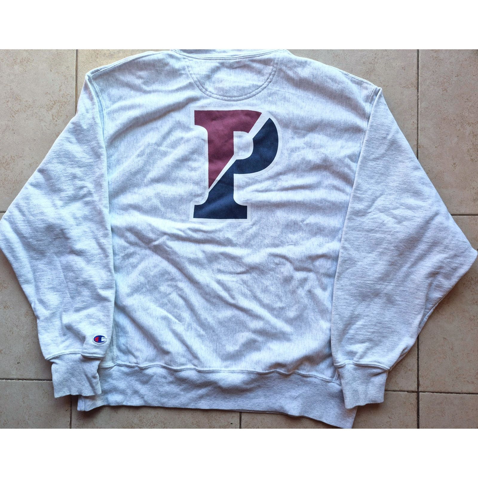 UPENN 2000s Quakers Champion REVERSE Weave crew IVY vintage