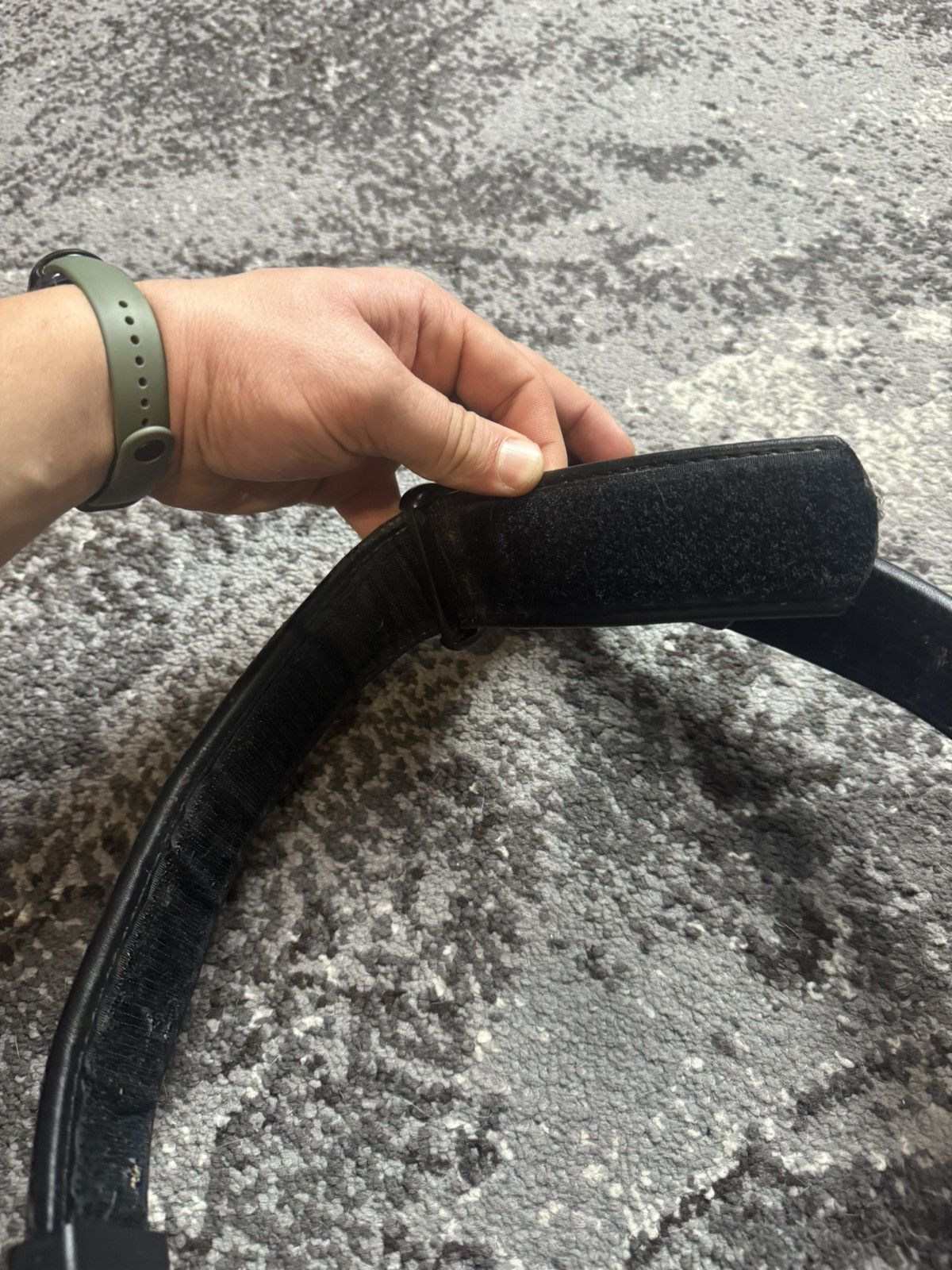 Vintage Vintage Y2K Dutch Army Black SPE Duty Leather Opium Belt Size ONE SIZE - 6 Thumbnail
