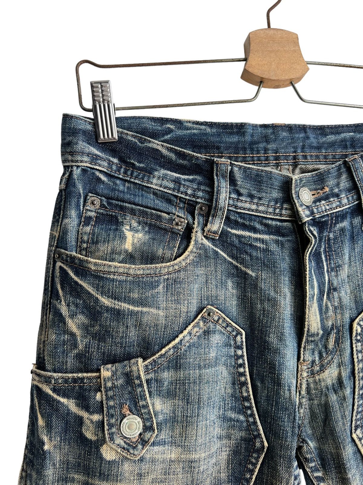 Hysteric Glamour 1990s Edge Rupert 🇯🇵 Gun Pockets Flared Denim Size US 32 / EU 48 - 5 Thumbnail